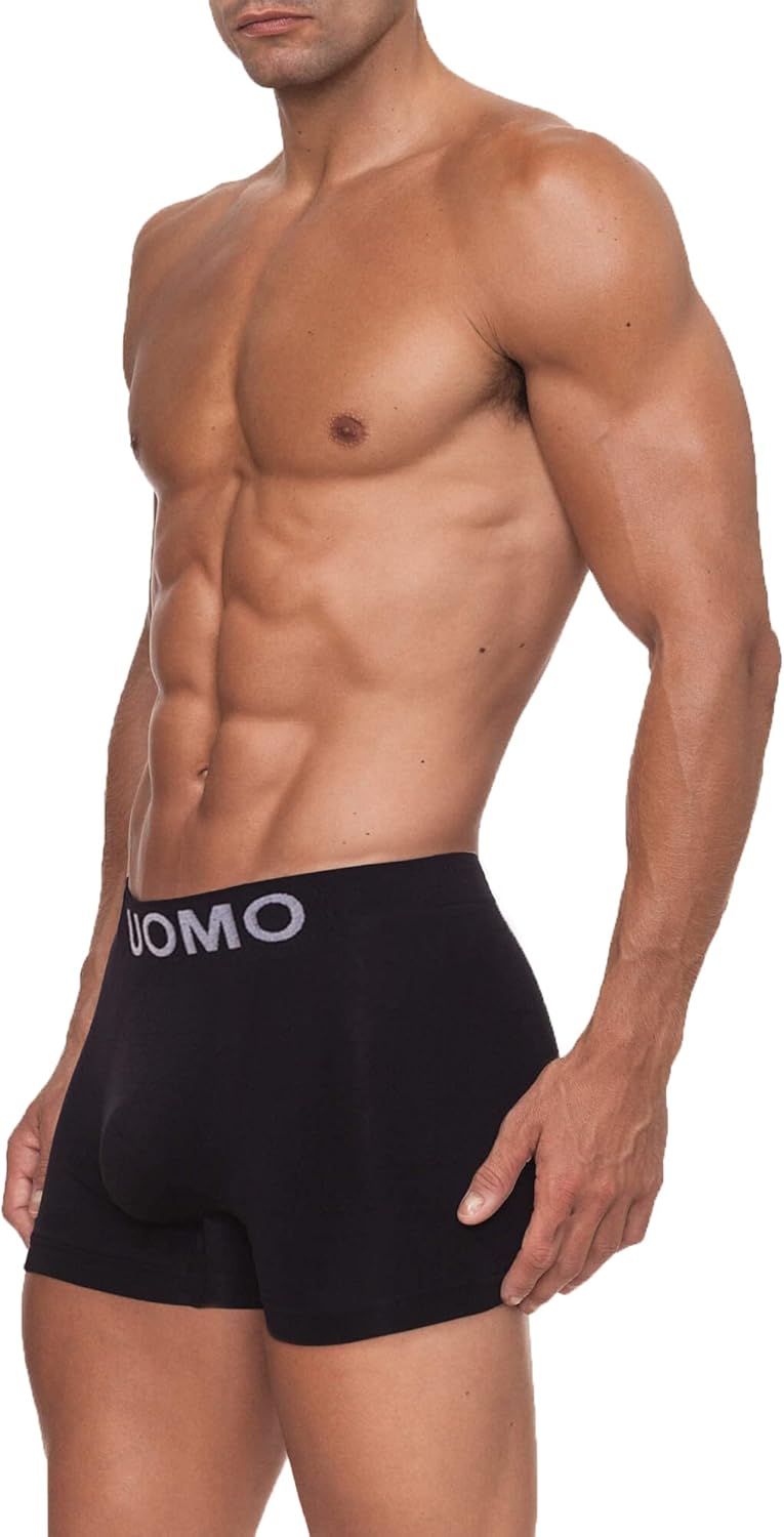 Channo Seamless Nylon Boxer Briefs 12Pack Breathable and Soft Underwear for Men