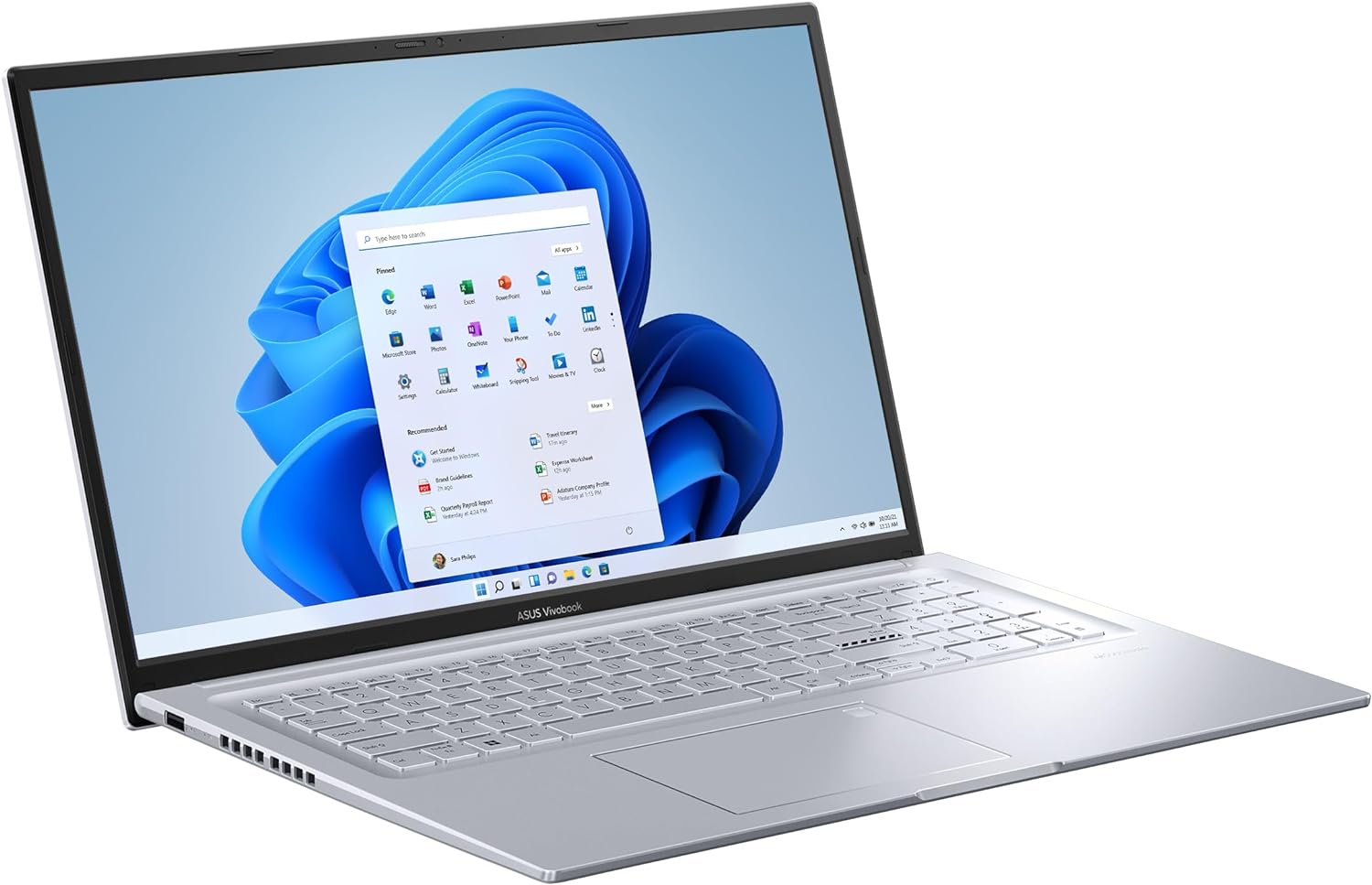 ASUS : 2023 Vivobook 17X Laptop, 17.3” FHD Display, Intel Core i9-13900H CPU, 16GB RAM, 1TB SSD, Windows 11 Home, Transparent Silver, K3704VA-DH96-S · v4