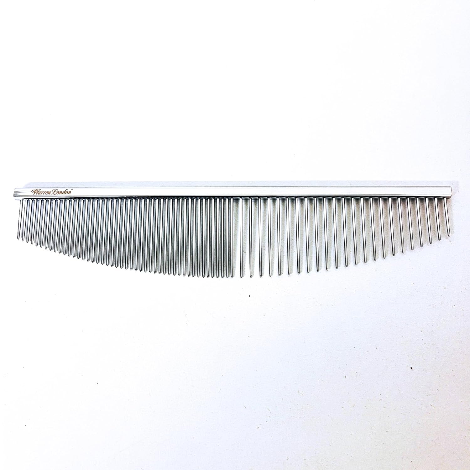 Warren London Copper Crescent Detail Comb for Dogs | 6.5 inches | Comfort Control Durability and Detail for Small Medium and Large Dogs | Ergonomic Dog Cat Grooming Pet Supplies Deshedding Mat Tool · v2
