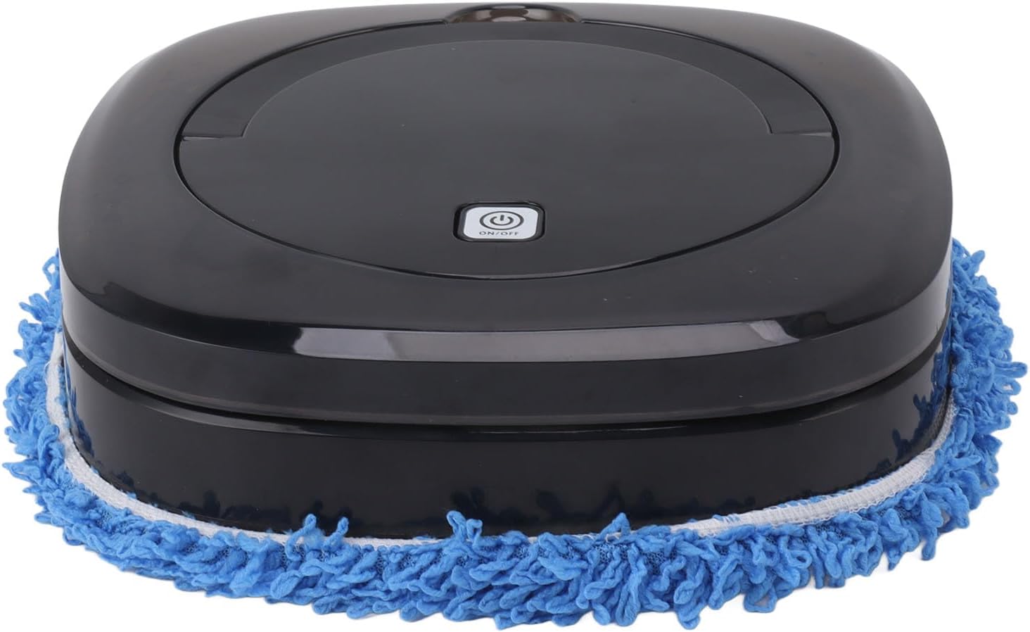 HURRISE Automatic Floor Mopping Robot,Mopping Robot with Water Vacuum and Mop Cleaning Robot Black, Robotic Vacuum Cleaner for Pet Hair Hardwood Floors Carpet (Black)