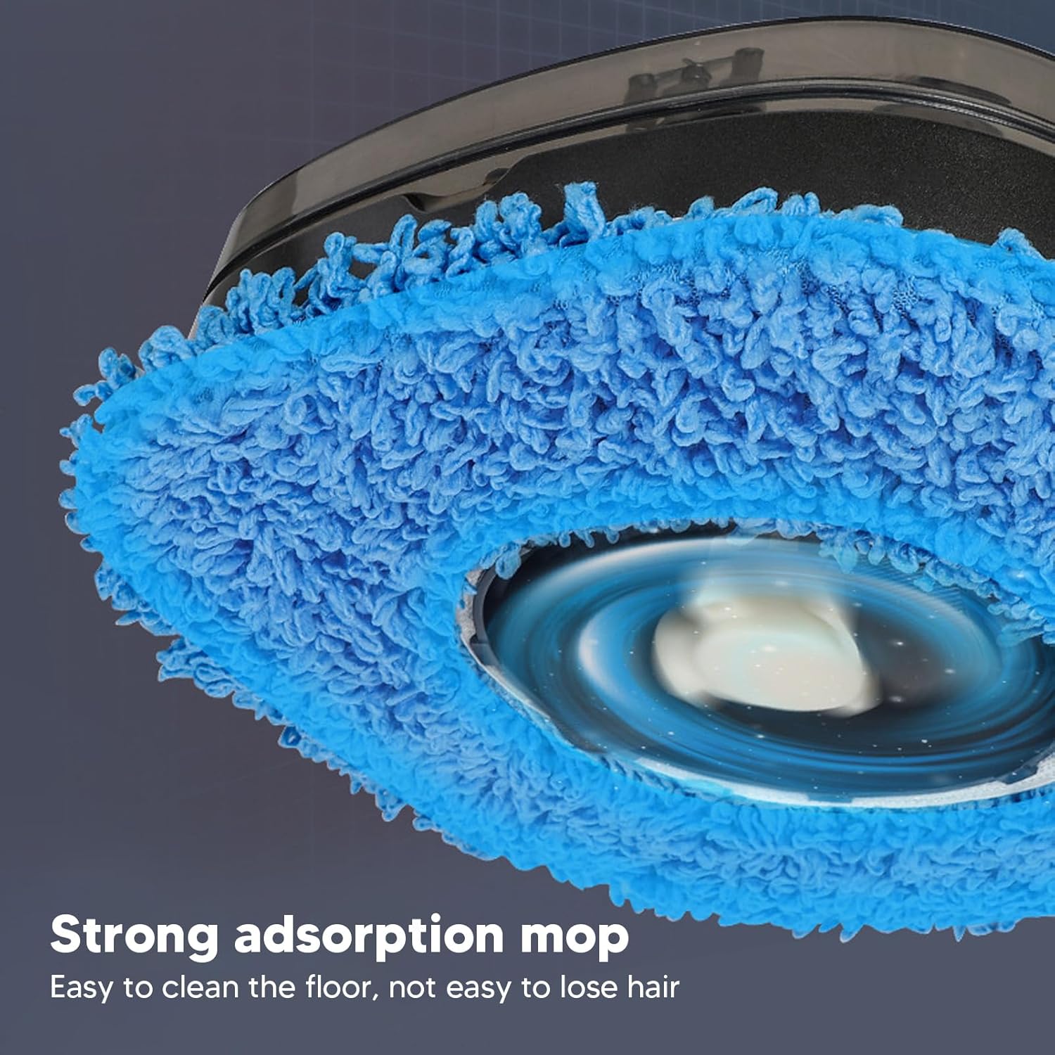 HURRISE Automatic Floor Mopping Robot,Mopping Robot with Water Vacuum and Mop Cleaning Robot Black, Robotic Vacuum Cleaner for Pet Hair Hardwood Floors Carpet (Black) · v6