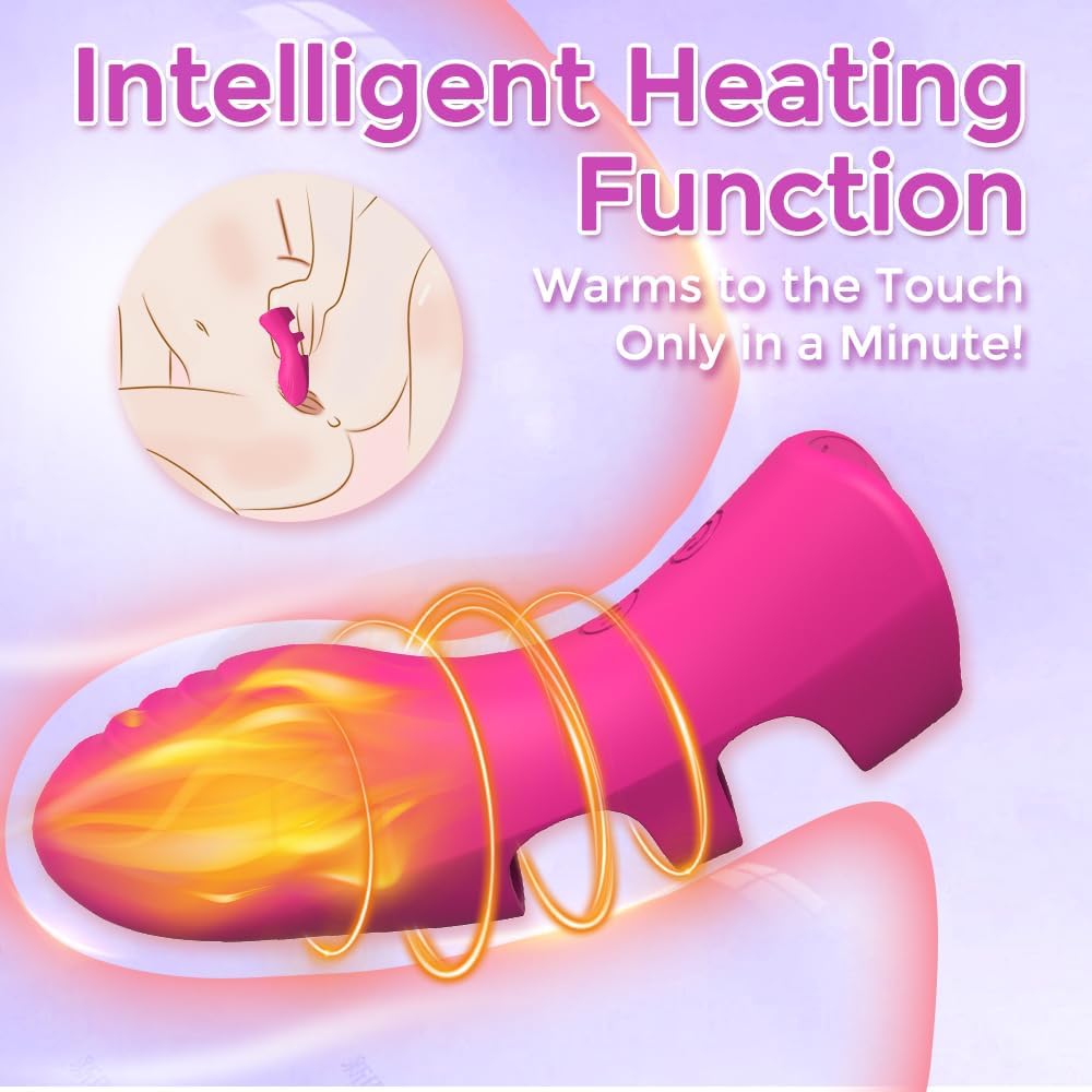 Vingervibrator, seksspeeltjes voor volwassenen voor vrouwen, speelgoed voor volwassenen met 10 vibraties, verwarmingsfunctie, clitoris, G-spot tepelvibrators, gereedschap voor seksueel genot voor vrouwen, minivibrator, seksspeeltjes voor koppels