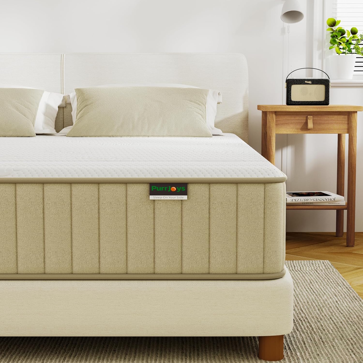 Queen Mattress Firm, 10 Inch Queen Size Mattress in a Box,Hybrid Memory Foam Queen Mattress with Individual Pocket Spring for Motion Isolation  Pressure Relief, CertiPUR-US · v2
