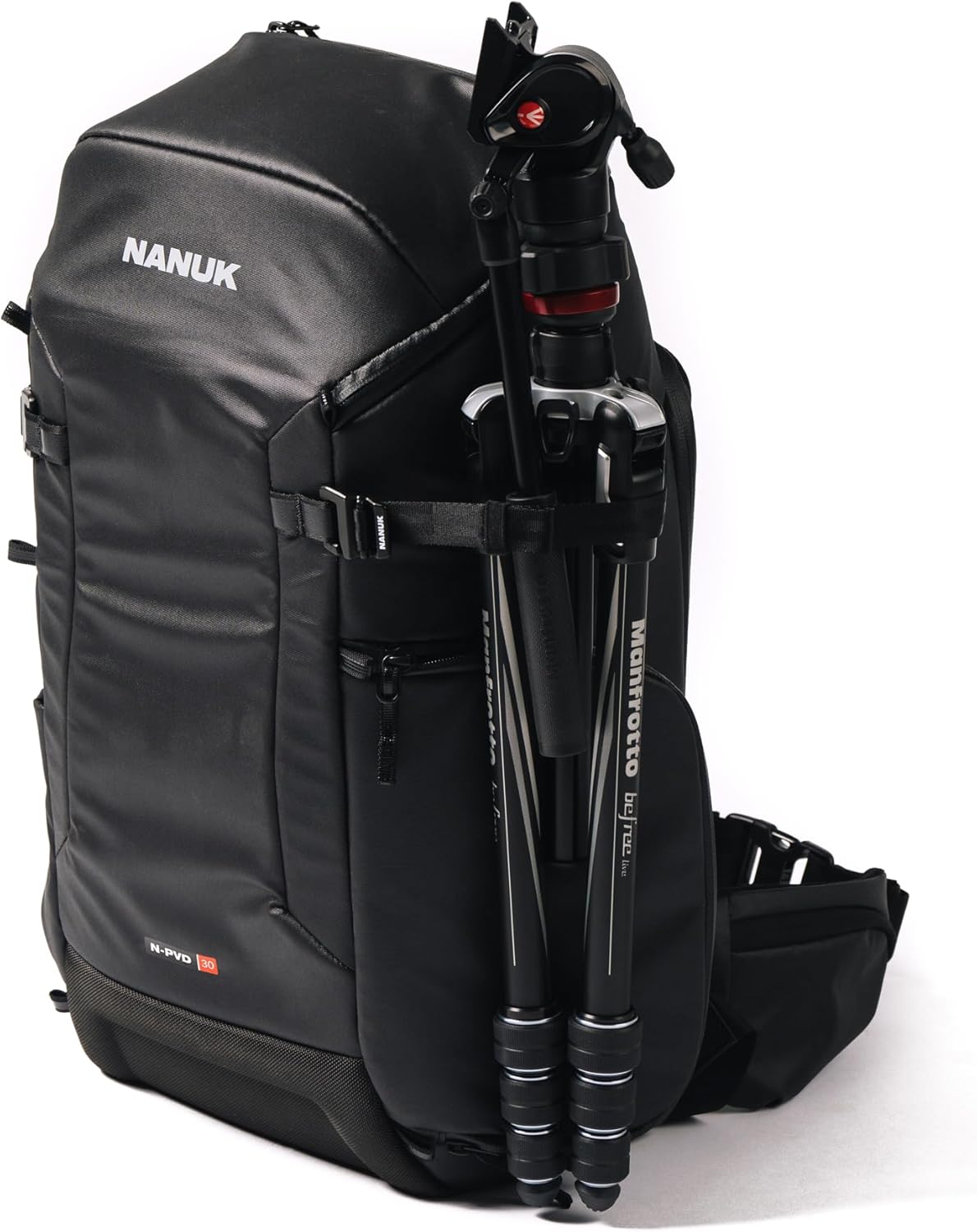 กระเป๋าเป้สะพายหลัง Nanuk N-PVD 30 ลิตรสำหรับกล้อง DSLR/Mirrorless/วิดีโอ และโดรน พร้อมช่องใส่แล็ปท็อปบุนวม 16 ช่อง