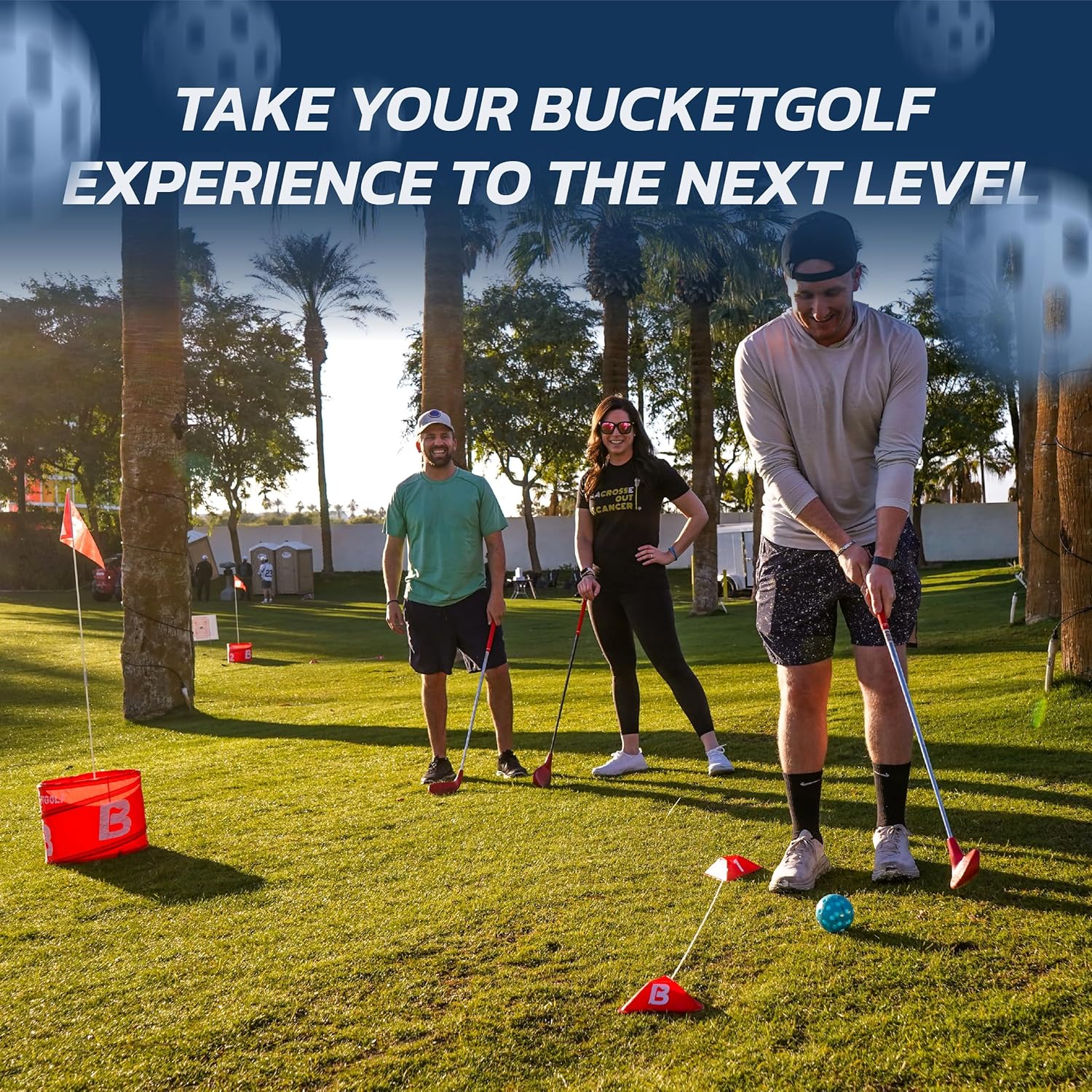Bucketgolf Club - Backyard Outdoor Golf Club with Oversize Club Head to Play Bucketgolf, Hit Plastic Or Foam Golf Balls in Grass, Parks, Yards · v3