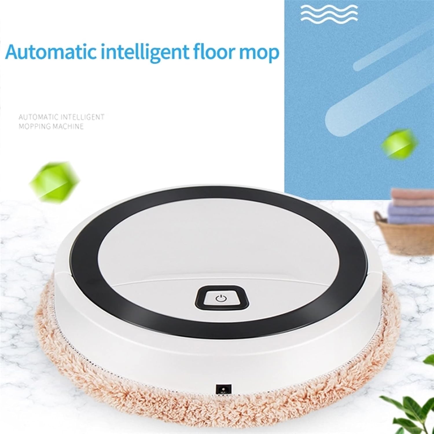 Robot mop Auto Robot Vacuum Cleaner Cleaning Home Automatic Mop Dust Clean Sweep for Sweep Wet Floors Carpet Home Use · v6