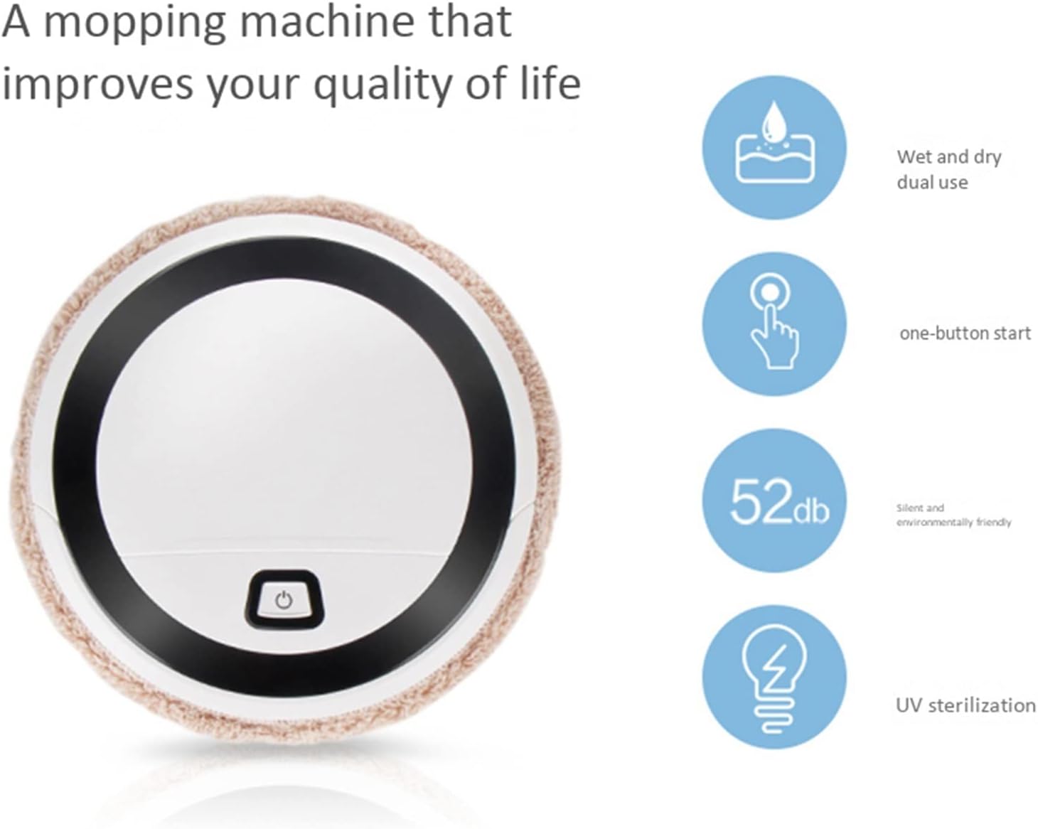Robot mop Auto Robot Vacuum Cleaner Cleaning Home Automatic Mop Dust Clean Sweep for Sweep Wet Floors Carpet Home Use · v6