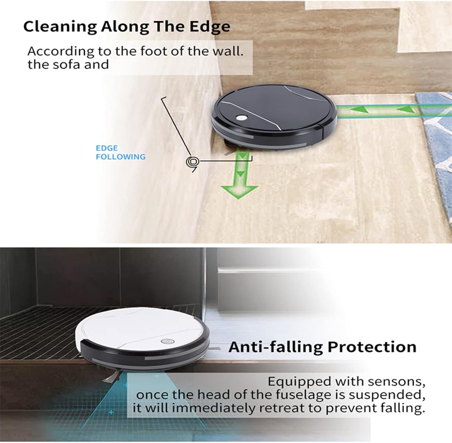 Robot mop Robot Vacuum Cleaner Automatic Charging Aspiration Drag Intelligent Home Appliance Sweeping Robot Planning Electric Sweeper (Color : White) · v5