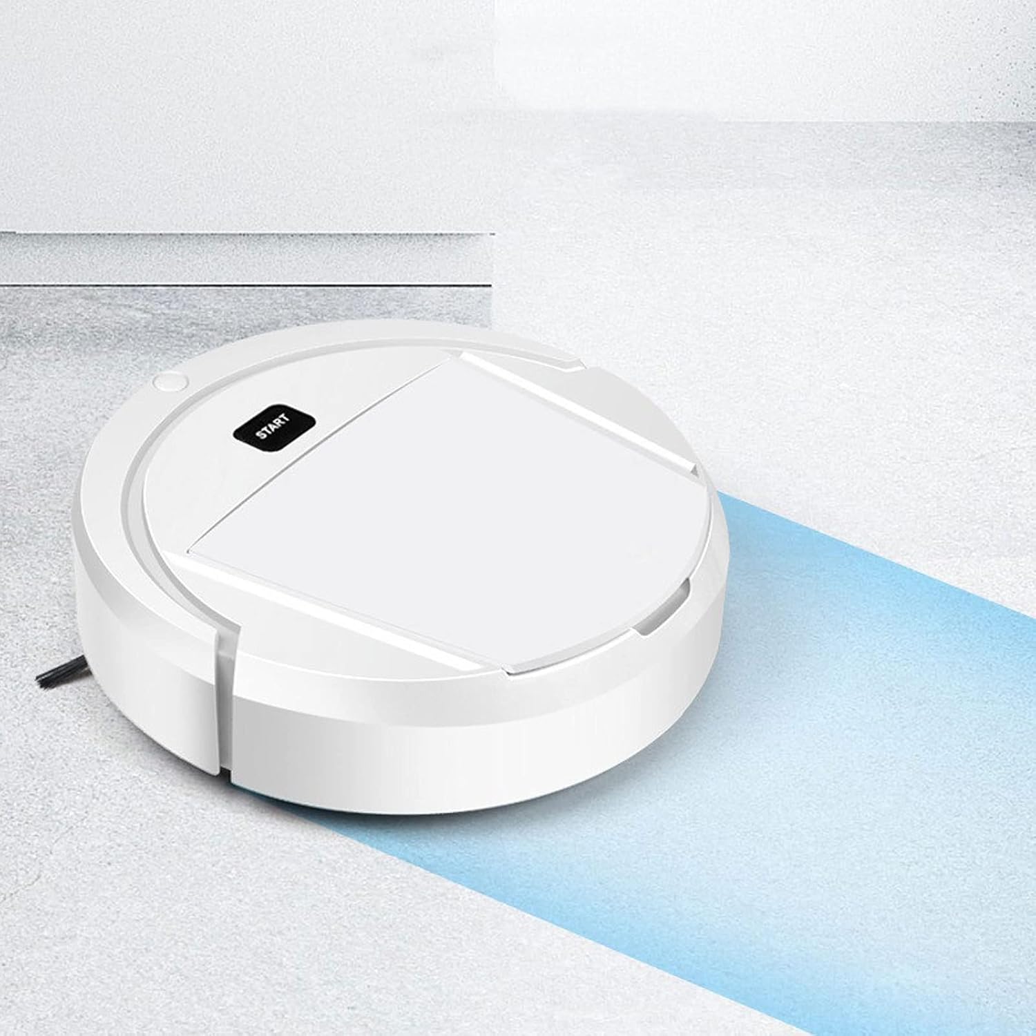 Robot mop Robot Vacuum Cleaner Robot Vacuum Cleaner Household Sweeping Machine Automatic Recharge Cleaning Appliances Electric Sweeper (Color : White) · v4