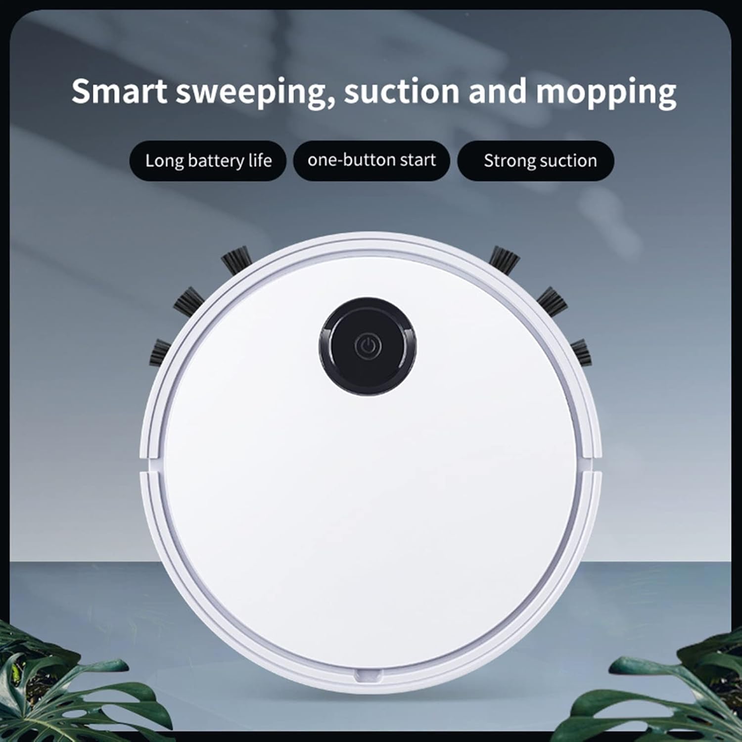 Robot mop Mini aspirapolvere ricaricabile con spazzatura intelligente automatica