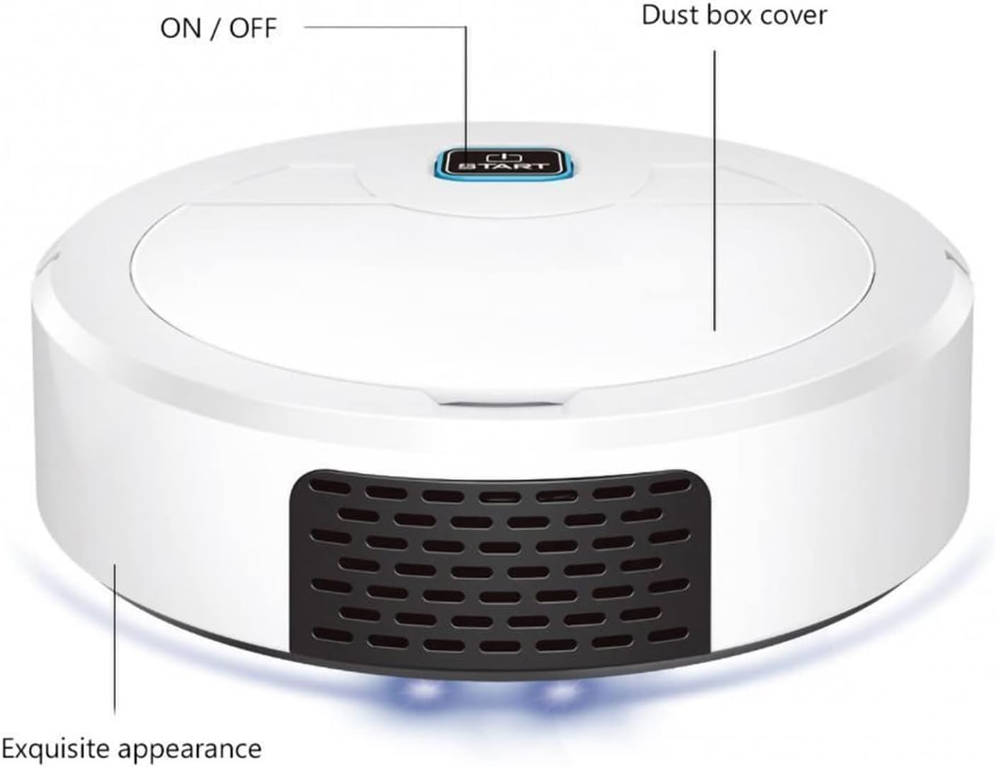 Robot mop Smart Automatic Vacuum Cleaner Rechargeable Cleaner Sweeper Robot Floor Cleaning Vacuum Cleaner (Color : Black) · v4