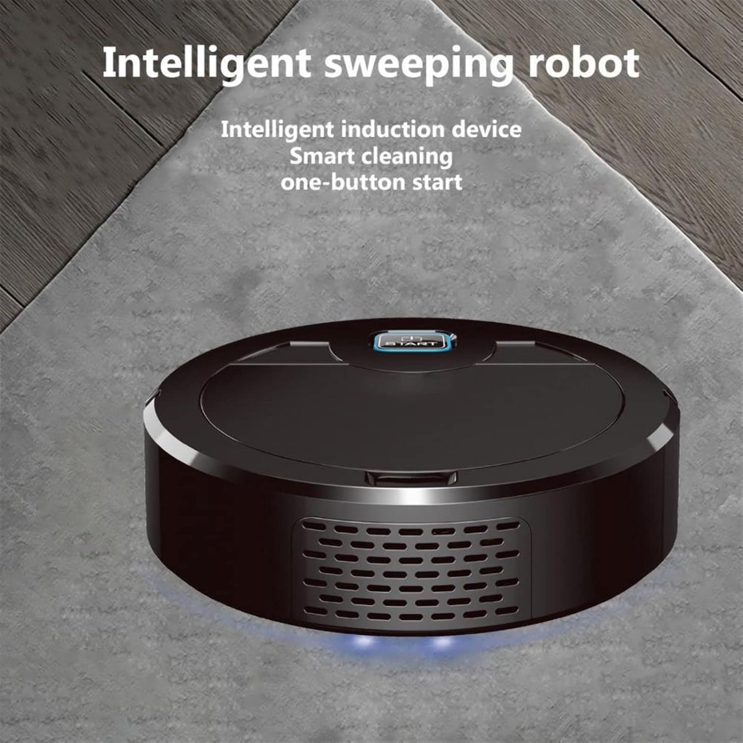 Robot mop Smart Automatic Vacuum Cleaner Rechargeable Cleaner Sweeper Robot Floor Cleaning Vacuum Cleaner (Color : Black) · v4