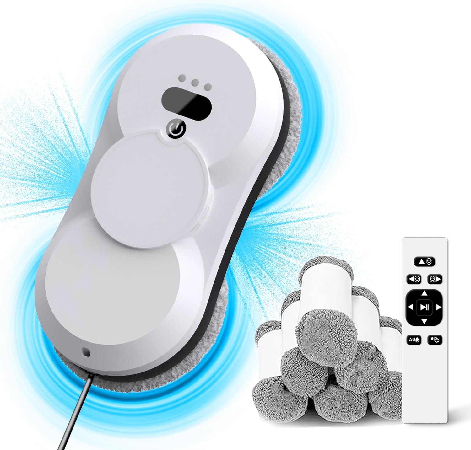 Window Cleaning Robot Window Robot Vacuum Cleaner Outdoor Window Cleaner Tool Window Cleaner Robot with Dual Spray HCR-18 Window Vacuum Robot Window Cleaner · v3