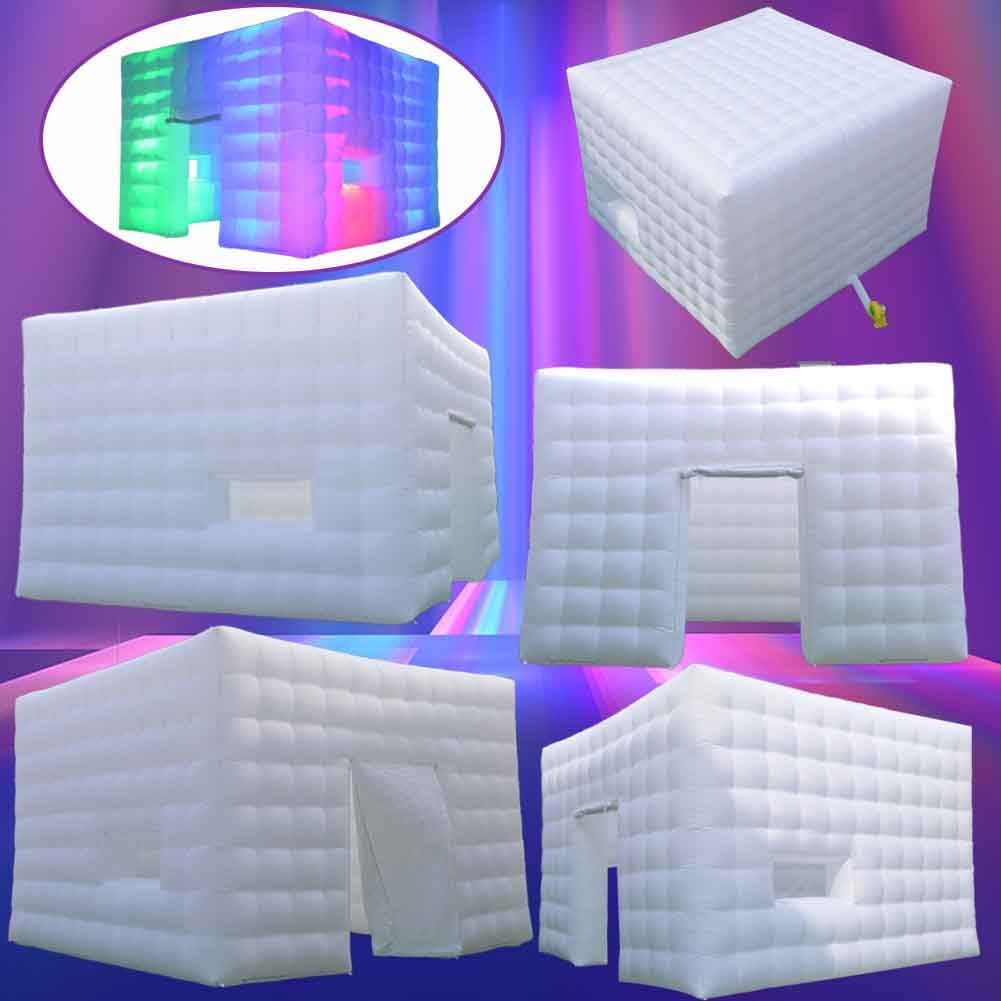 16FT Inflatable Club Night Party Tent with LED Light and Blower Adjustable to Multiple Colors Inflatable Night Club Tent for Adults · v5