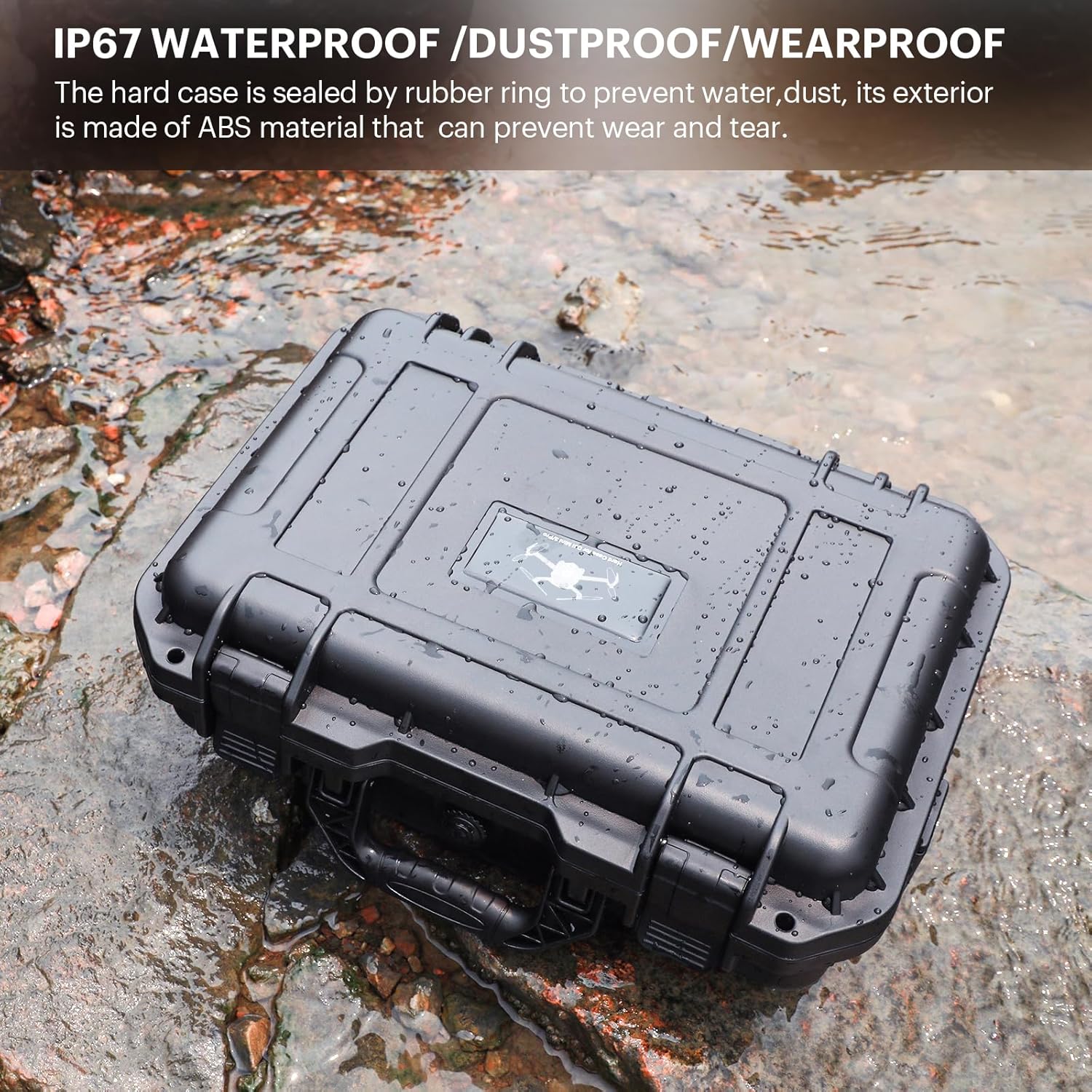 Custodia rigida da trasporto Mini 4 Pro per drone DJI Mini 4 Pro/Mini 3 Pro Fly More Combo Plus con controller DJI RC 2/RC-N2, custodia impermeabile portatile per 6 batterie, filtri ND e accessori