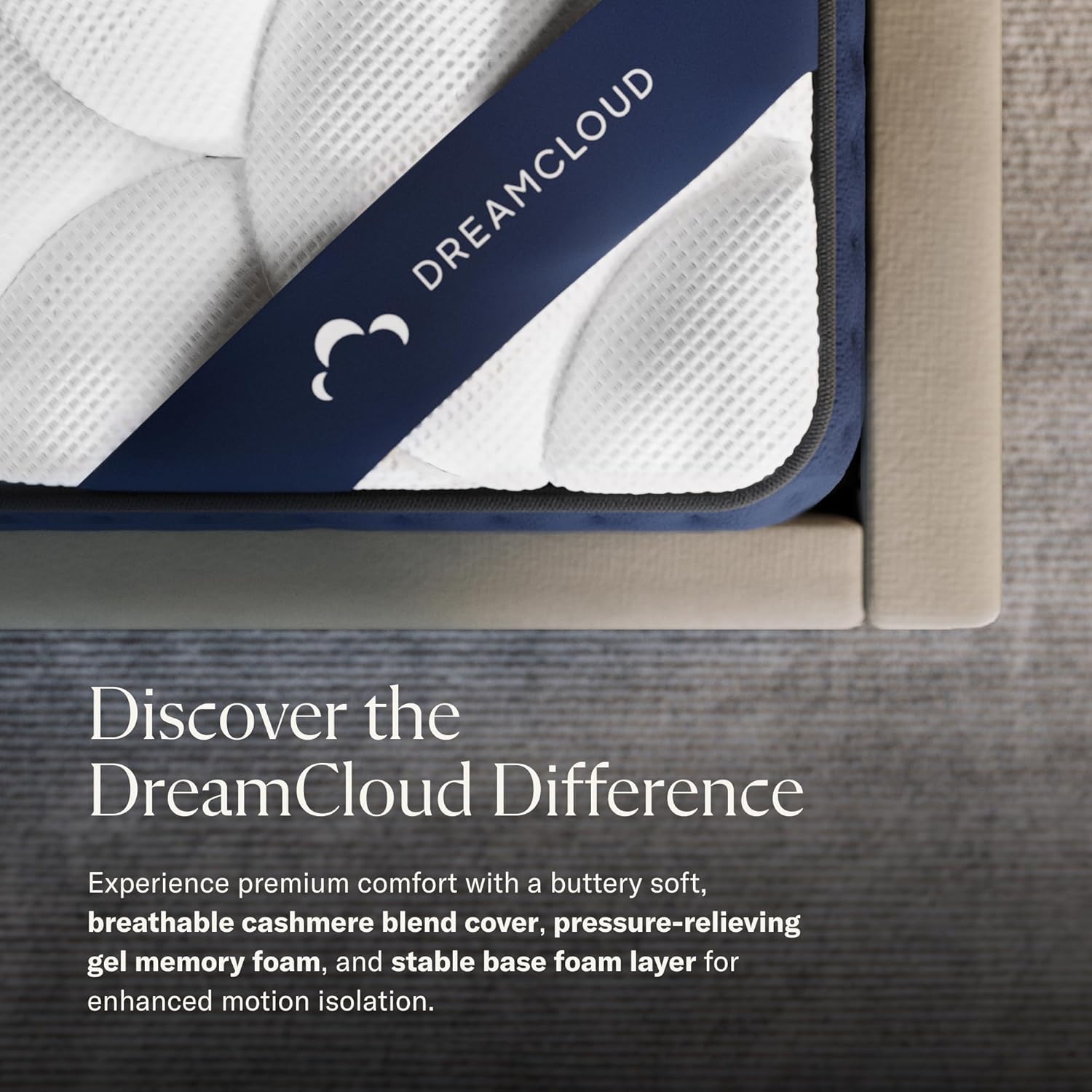 Matelas complet DreamCloud 12 - Mousse viscoélastique en gel de luxe - Essai de 365 nuits - Couches anti-pression de qualité supérieure - Garantie permanente - Certifié CertiPUR-US®
