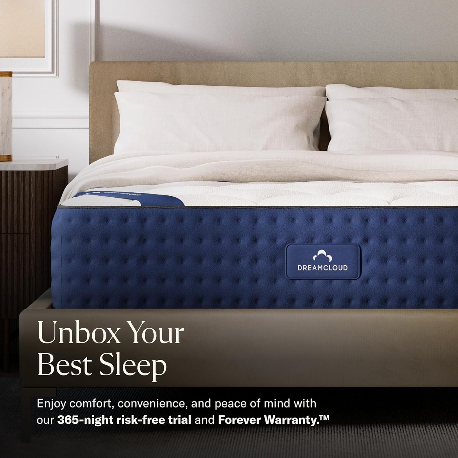 Matelas complet DreamCloud 12 - Mousse viscoélastique en gel de luxe - Essai de 365 nuits - Couches anti-pression de qualité supérieure - Garantie permanente - Certifié CertiPUR-US®