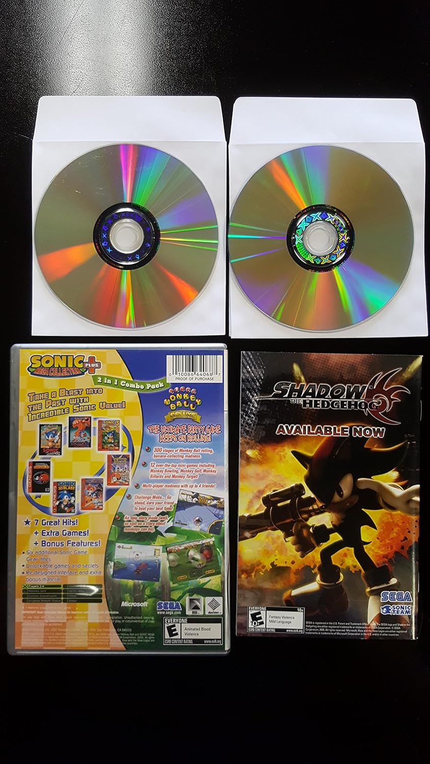 소닉 메가 컬렉션/슈퍼 몽키 볼 디럭스 - Xbox (리뉴얼)