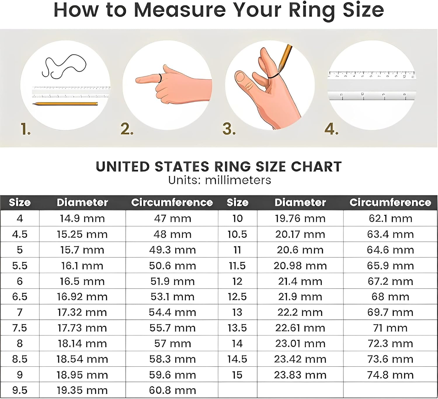 Silwan Liebesherz-Ring aus 14-karätigem Gelbgold mit Diamanten für Damen, Verlobungsringe aus massivem Gold mit zwei herzförmigen Diamanten, edler Schmuck, Geschenke für ihre Mutter, Ehefrau, Freundin