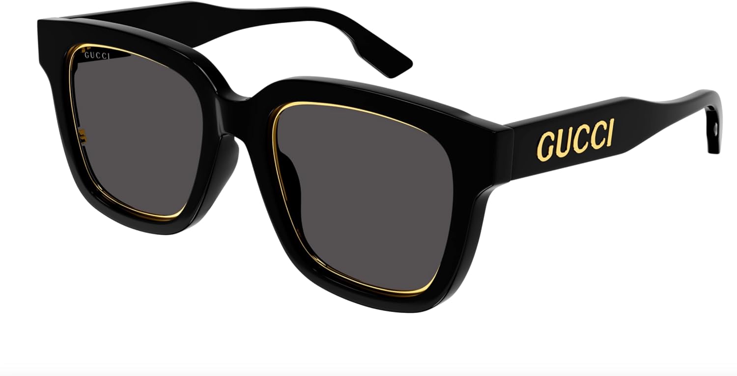 Zestaw okularów przeciwsłonecznych Gucci GG1136SA Aria z kolekcji Square Shaper z zestawem luksusowych okularów eShades