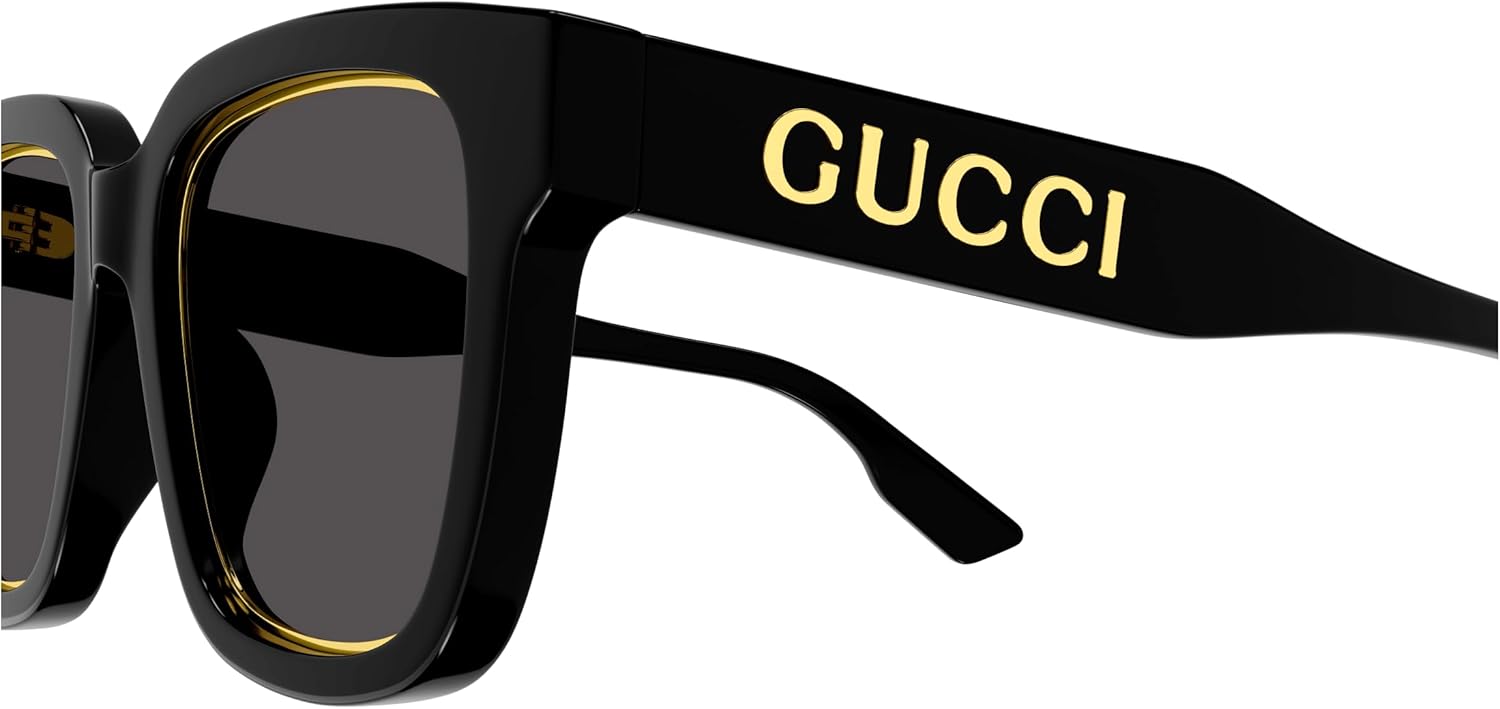 Zestaw okularów przeciwsłonecznych Gucci GG1136SA Aria z kolekcji Square Shaper z zestawem luksusowych okularów eShades