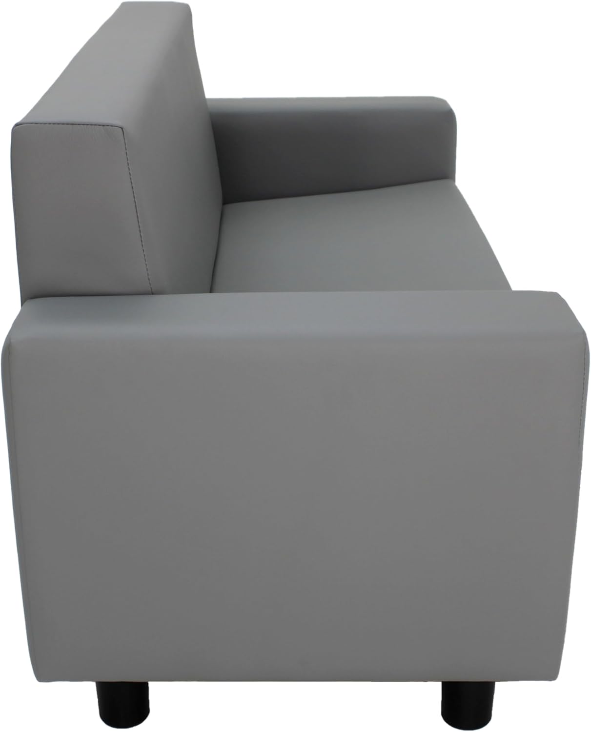 Factory Direct Partners Divano da lettura classico Playtime ispirato a SoftScape, mobili imbottiti per bambini di livello commerciale per casa, asilo nido, scuola materna, biblioteca; comodo design moderno - grigio, 14473-GY