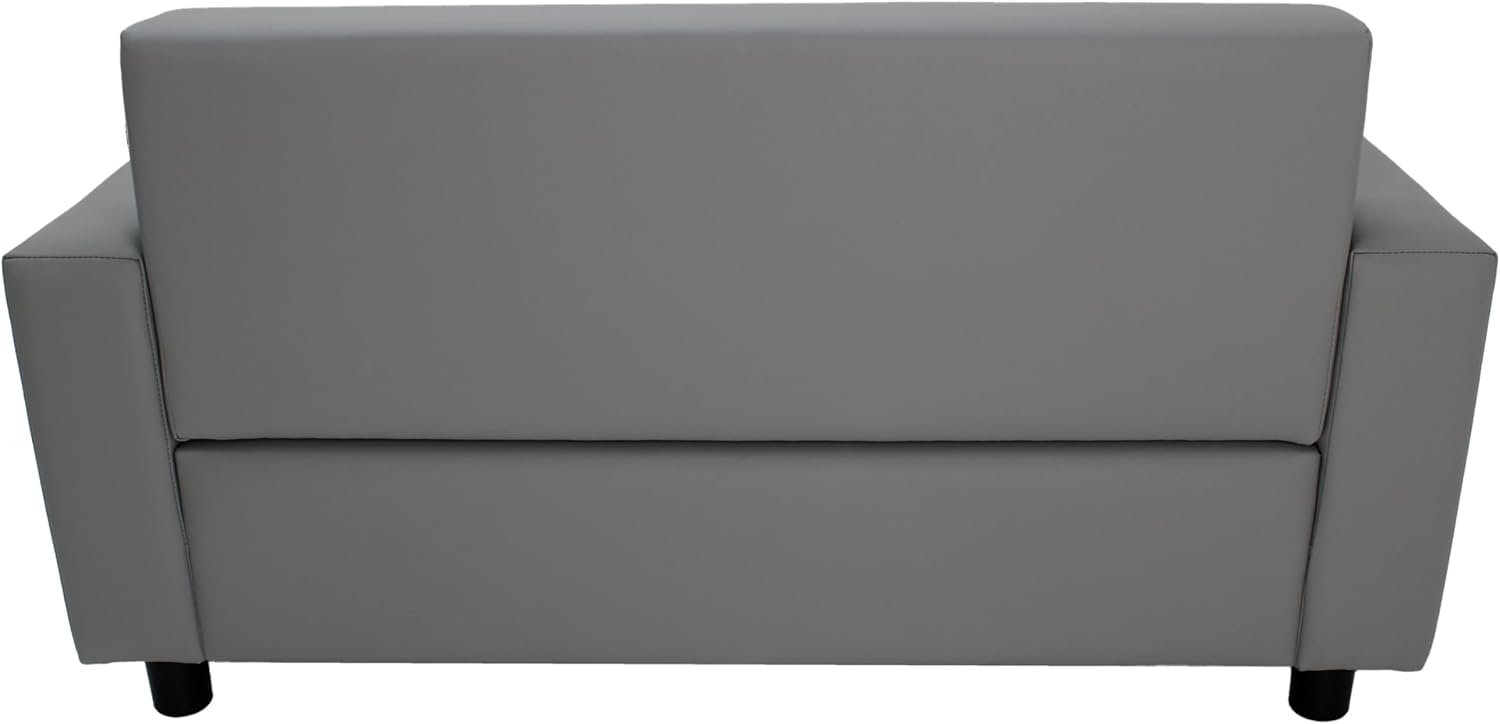 Factory Direct Partners Divano da lettura classico Playtime ispirato a SoftScape, mobili imbottiti per bambini di livello commerciale per casa, asilo nido, scuola materna, biblioteca; comodo design moderno - grigio, 14473-GY