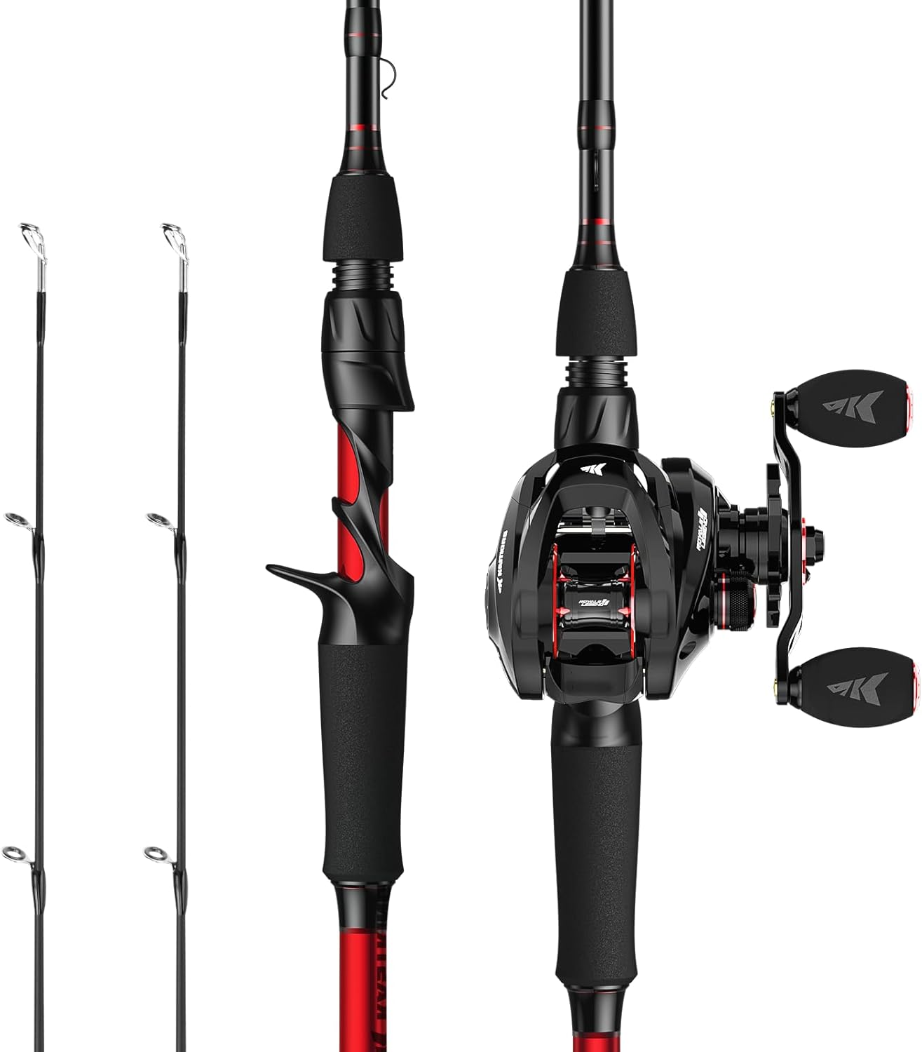 KastKing Royale Legend II Twin Tip Fishing Rod and Reel Combos, Spinning  Casting Combo, IM6 Graphite 2Pc Blanks, Extra Backup Tip Section, Stainless-Steel Guides, KastFlex Technology, EVA Handles · v3