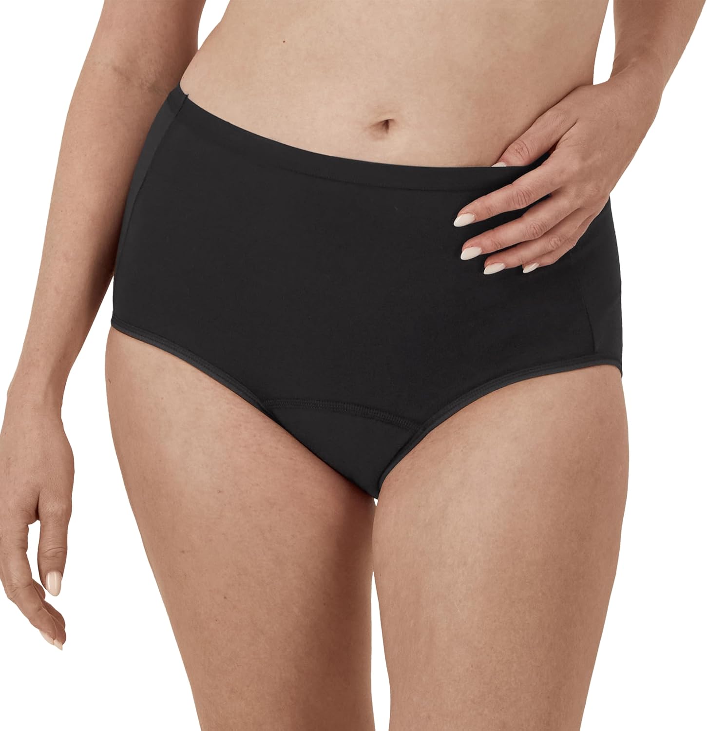 Hanes Women's Comfort, Punkt. Slips, Super Leak Unterwäsche nach der Geburt, 3er-Pack