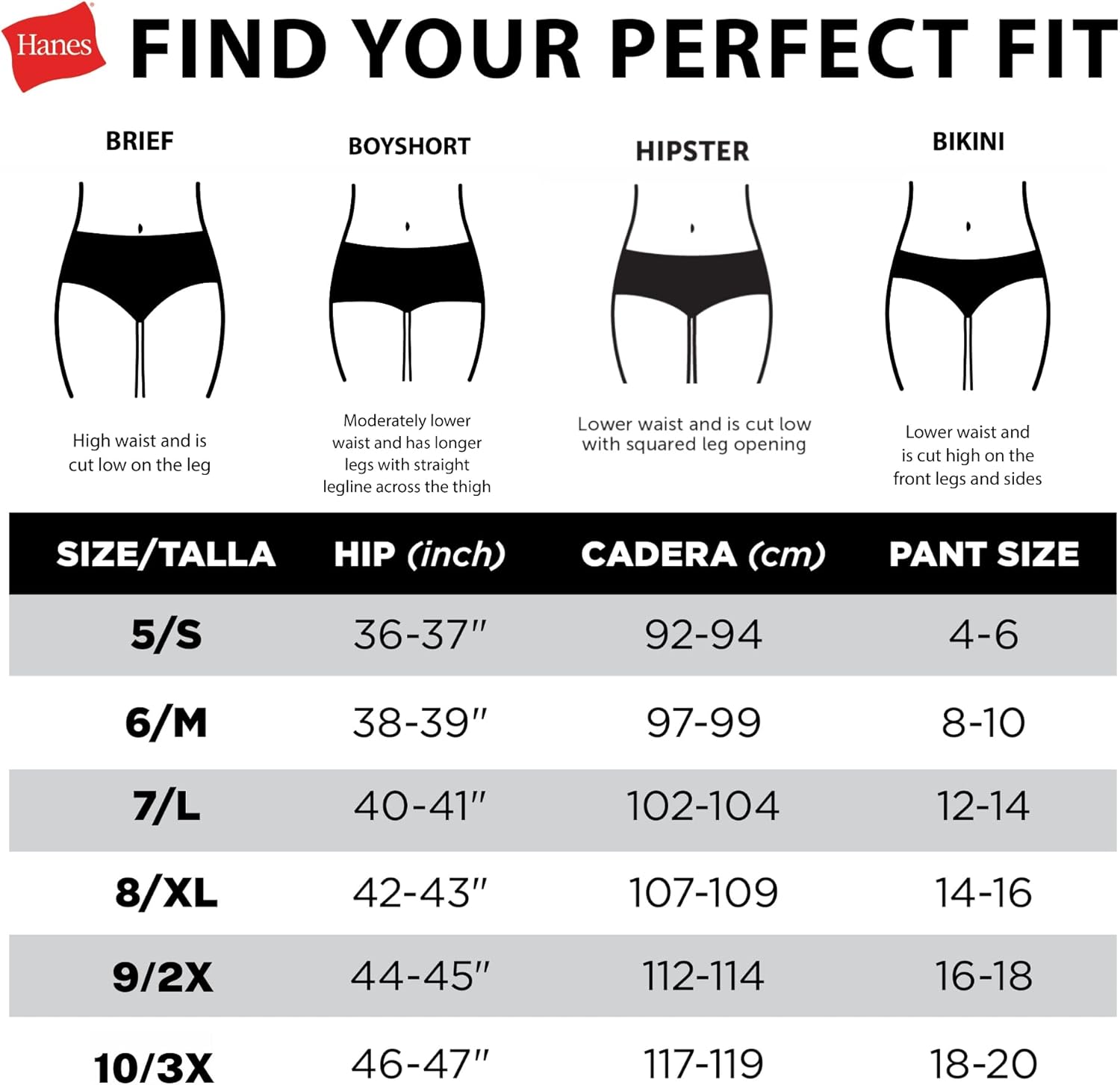 Hanes Women's Comfort, Punkt. Slips, Super Leak Unterwäsche nach der Geburt, 3er-Pack