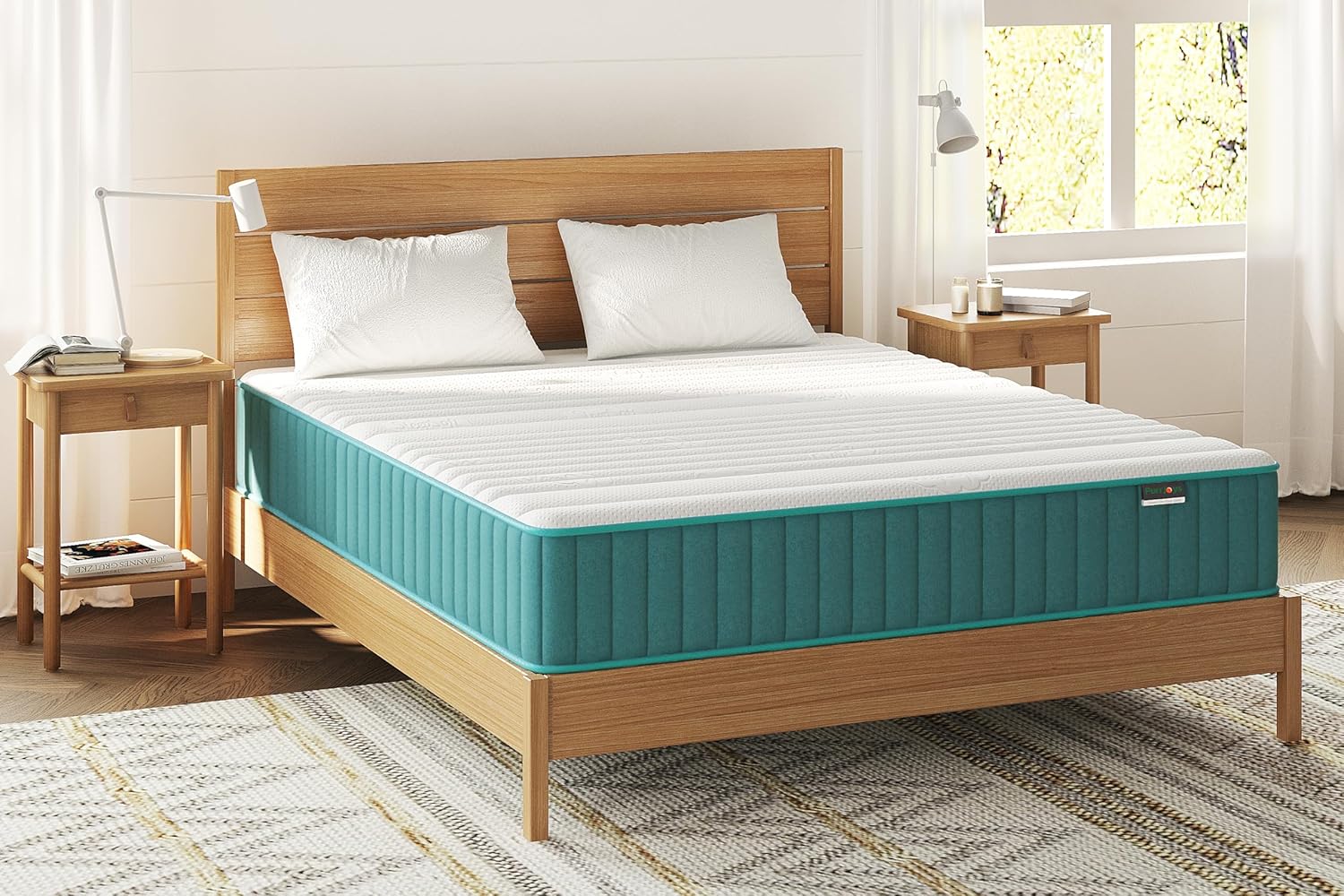 Firm Queen Mattress, 10 Inch Cooling-Gel Memory Foam  Pocket Spring Hybrid Mattress,Firm Feel,Queen Bed Mattress in a Box, CertiPUR-US Certified, Queen Size Mattress · v2