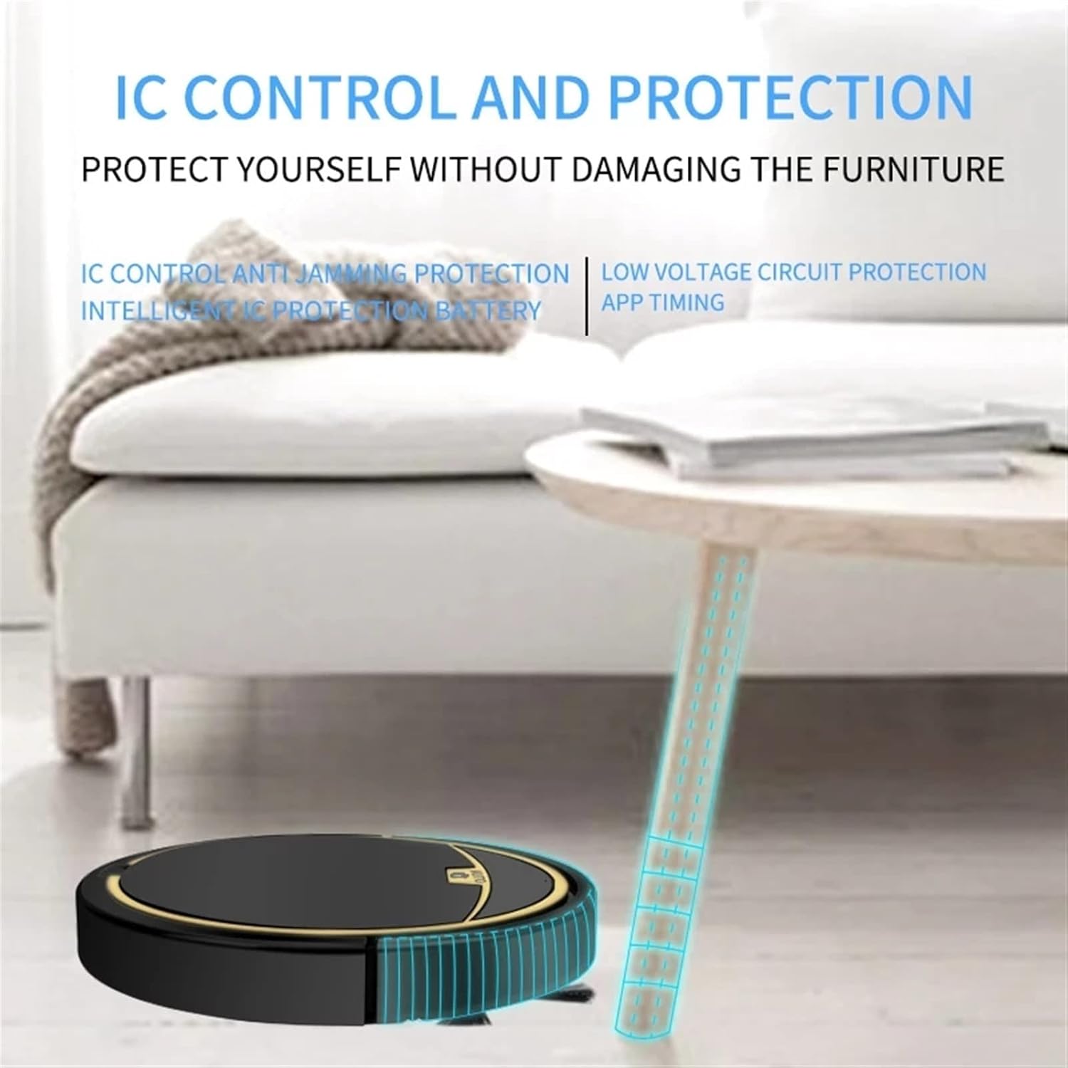 Aspirapolvere wireless Smart Sweeping Robot completamente automatico che spazza e lava silenziosamente con aspirapolvere ultrasottile tre in uno (colore: nero)