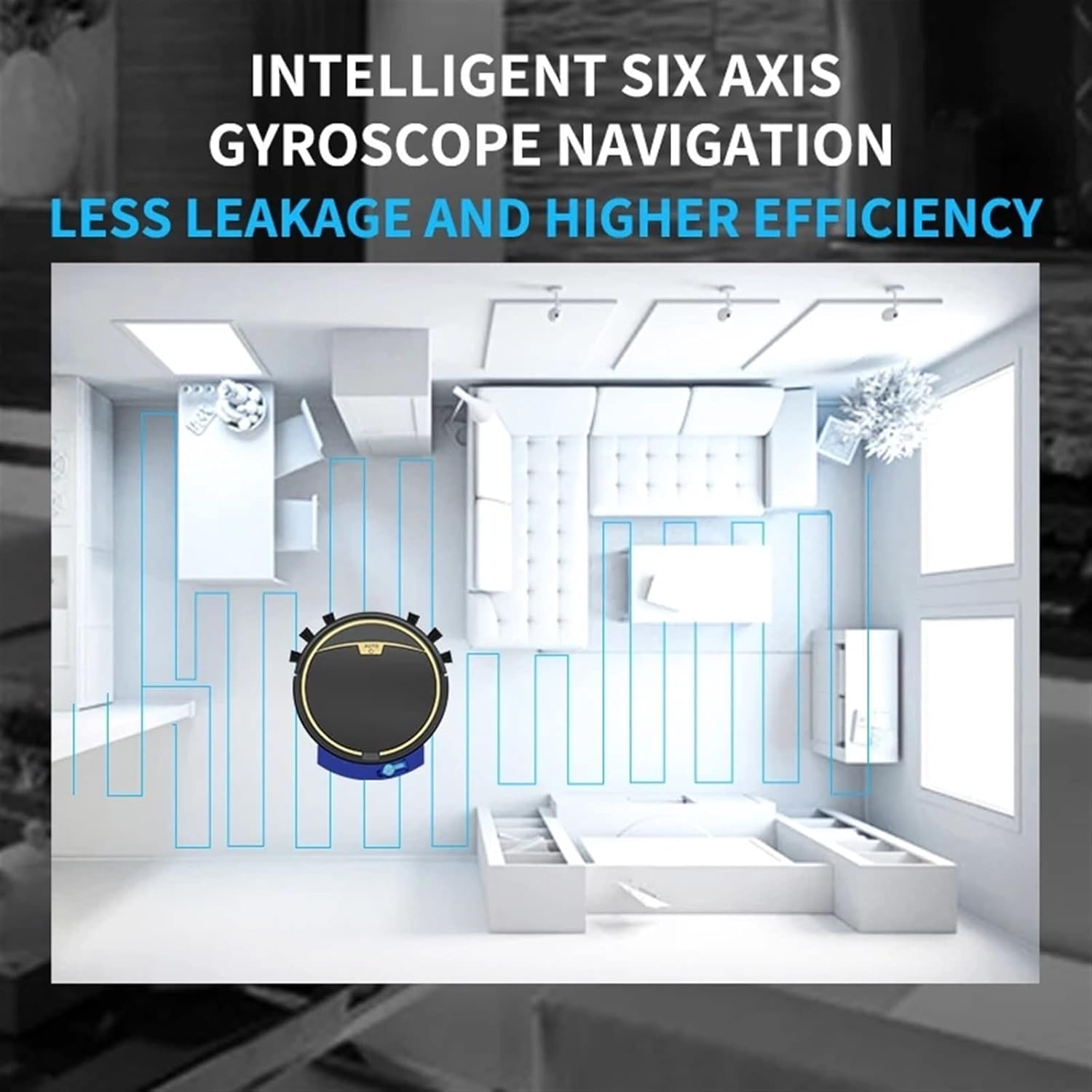 Aspirapolvere wireless Smart Sweeping Robot completamente automatico che spazza e lava silenziosamente con aspirapolvere ultrasottile tre in uno (colore: nero)