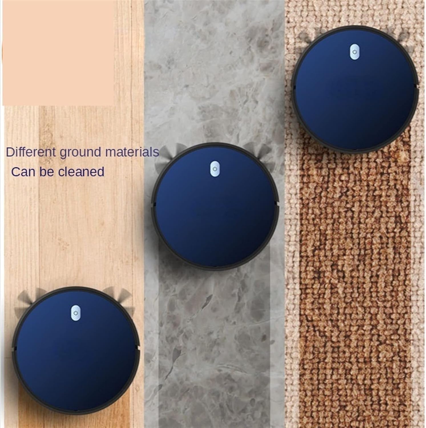 Robot mocio Robot di pulizia intelligente Macchina per la pulizia automatica Spazzatrice aspirapolvere Smart Household Sweeper (Colore: blu, taglia: UK)