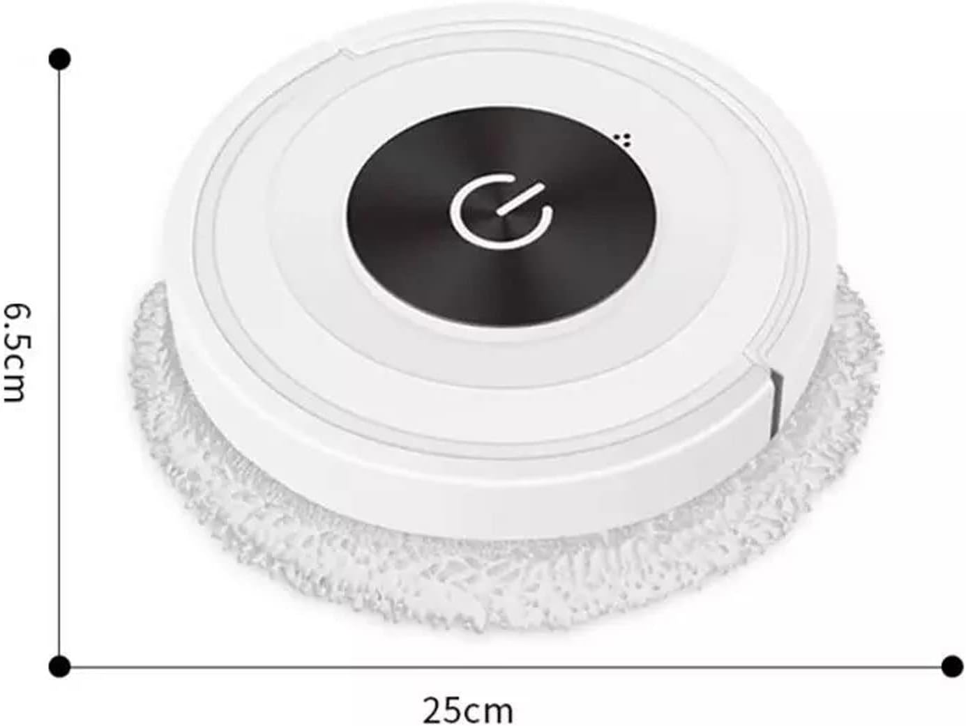 Robot mop Smart Home Wet Dry Sweeping Robot Automatic Mopping Machine Electric Mop Sweeper Rechargeable Dry Wet Floor Mopping Cleaner (Color : Black) · v2