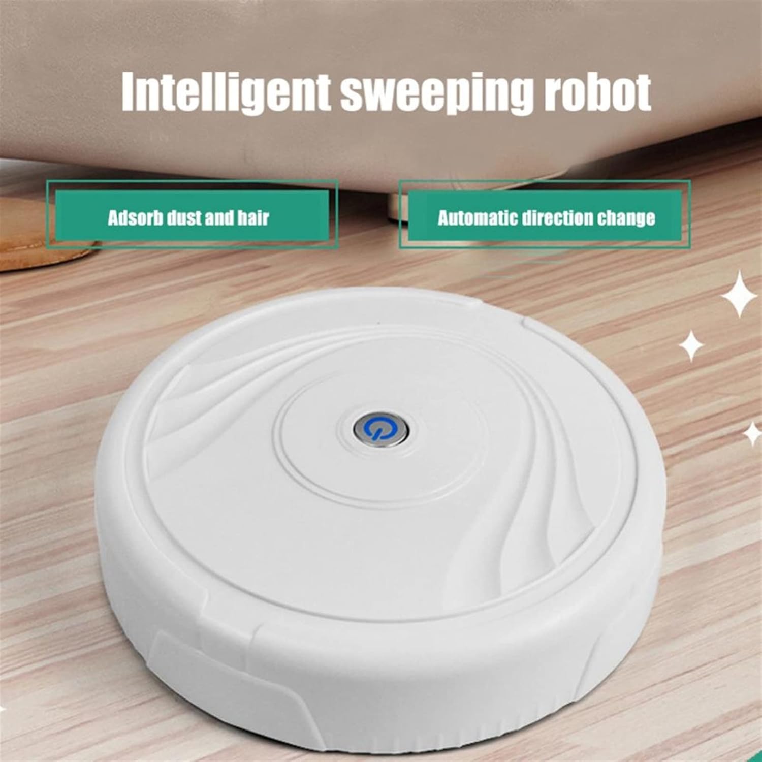 Robot mop Home Smart Sweeper Robot Automatic Floor Cleaning Dust Remover Without Suction Intelligent Sweeping Simple and Non-Suction Robot (Color : White) · v2