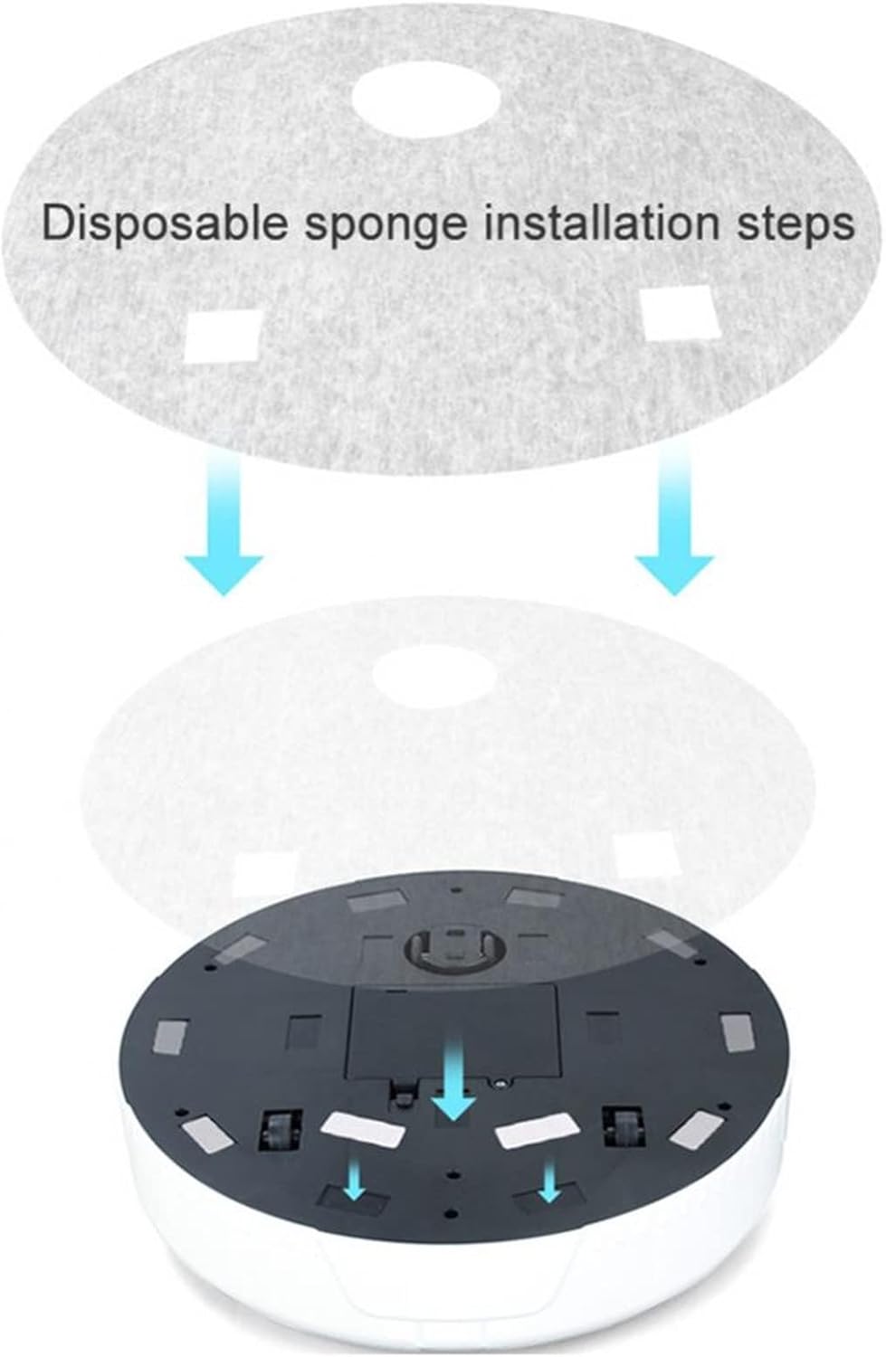 Robot mop Home Smart Sweeper Robot Automatic Floor Cleaning Dust Remover Without Suction Intelligent Sweeping Simple and Non-Suction Robot (Color : White) · v2