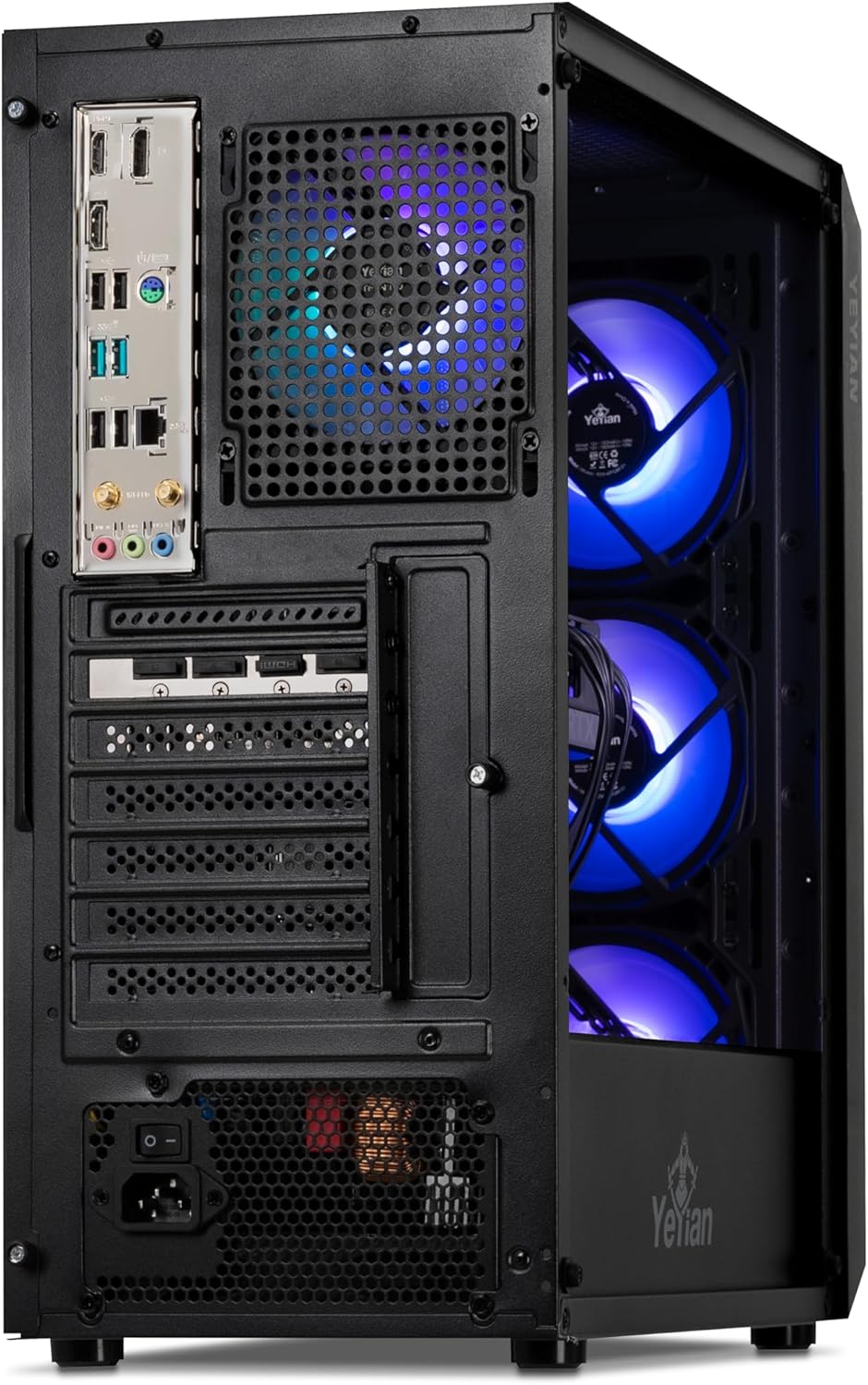 YEYIAN Tanto Gaming PC Desktop – Intel Core i5 12400F 4.4 GHz, RTX 4060, 1TB NVME SSD, 16GB DDR4 RAM 3200, 650W Gold PSU, Windows 11 Home 64-bit,3 Years Labor 2 Years Part Warranty · v3