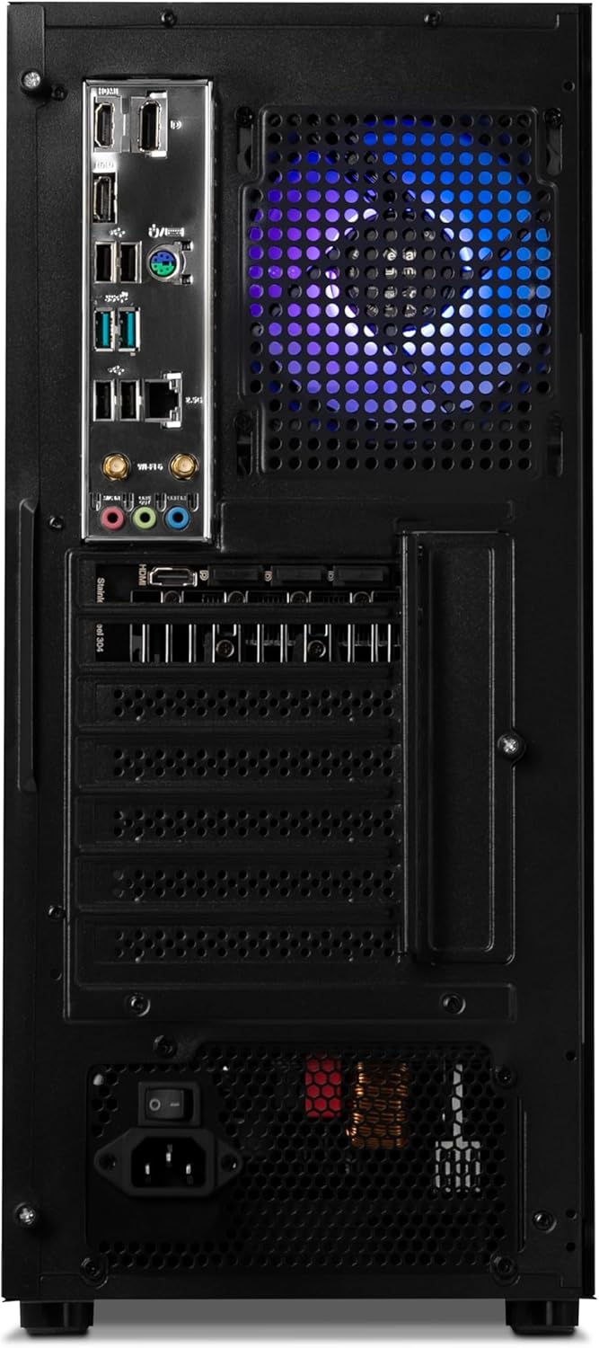 YEYIAN Tanto Gaming PC Desktop – Intel Core i5 12400F 4.4 GHz, RTX 4060, 1TB NVME SSD, 16GB DDR4 RAM 3200, 650W Gold PSU, Windows 11 Home 64-bit,3 Years Labor 2 Years Part Warranty · v3