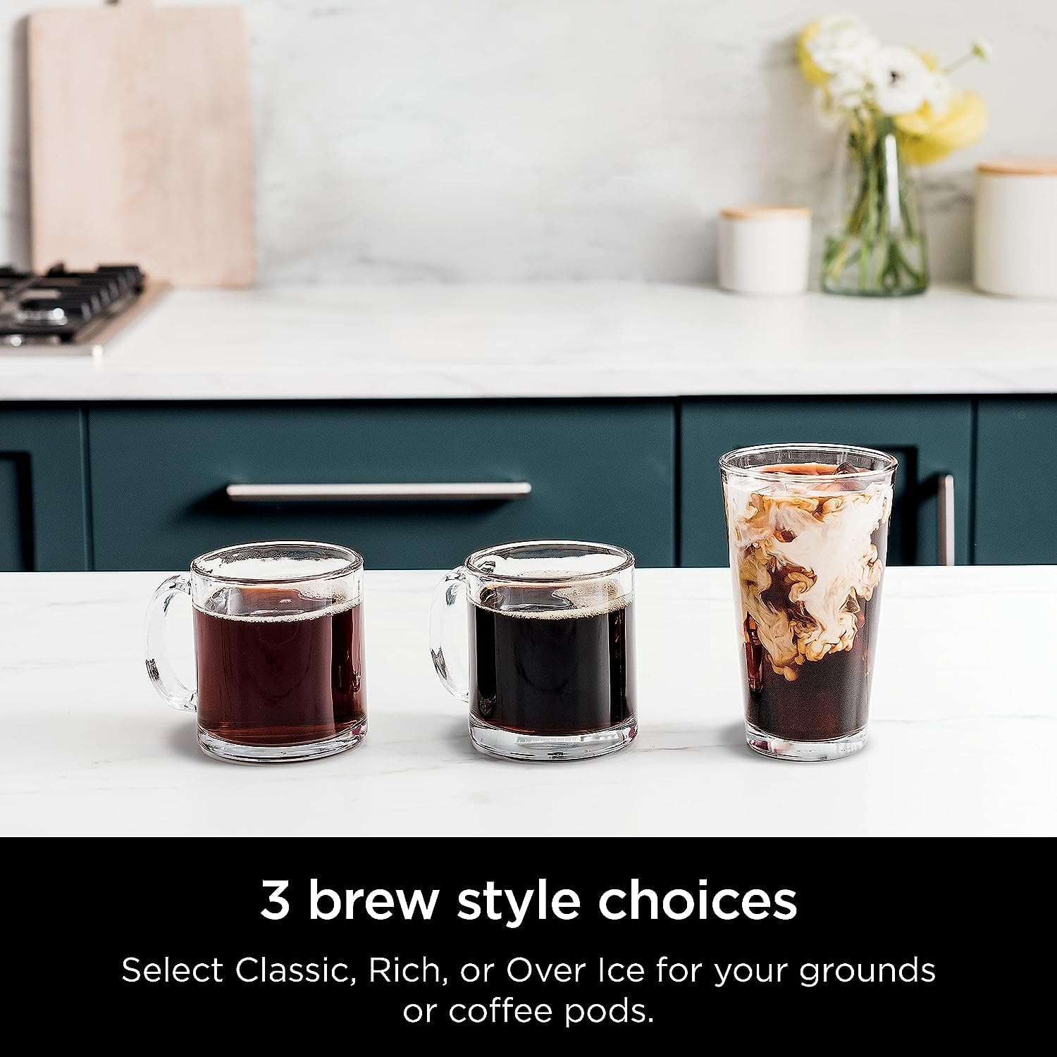 Ninja CFP101 DualBrew Hot  Iced Coffee Maker, Single-Serve, Compatible with K-Cups amp; 12-Cup Drip Coffee Maker, Black (Renewed) · v2