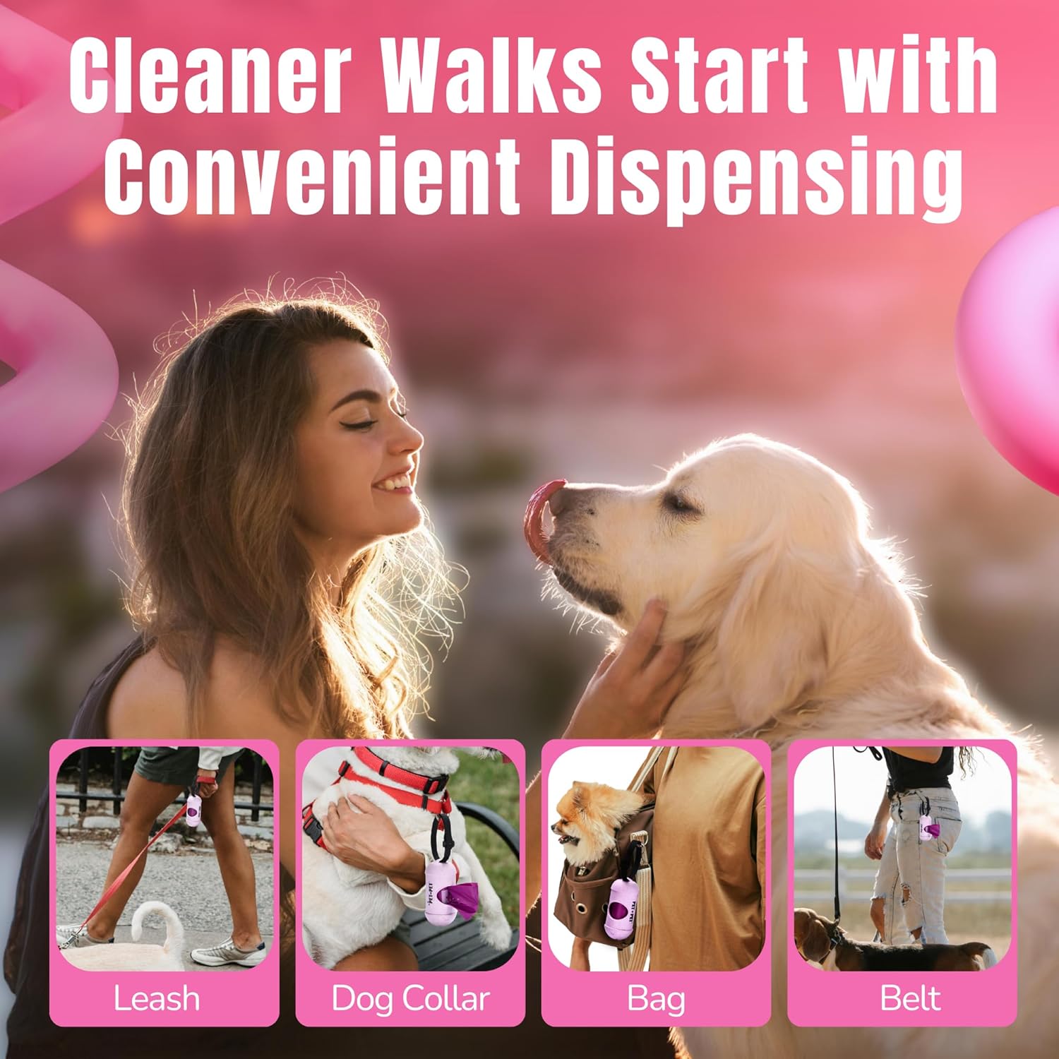 Pet N Pet Poop Bags for Dogs, 288 Counts Lavender Scented Dog Poop Bags with Leash Dispenser, USDA Certified 38% Plant Based  62% PE Dog Waste Bags, Dog Poop Bags Rolls, Scented Dog Bags for Poop · v2