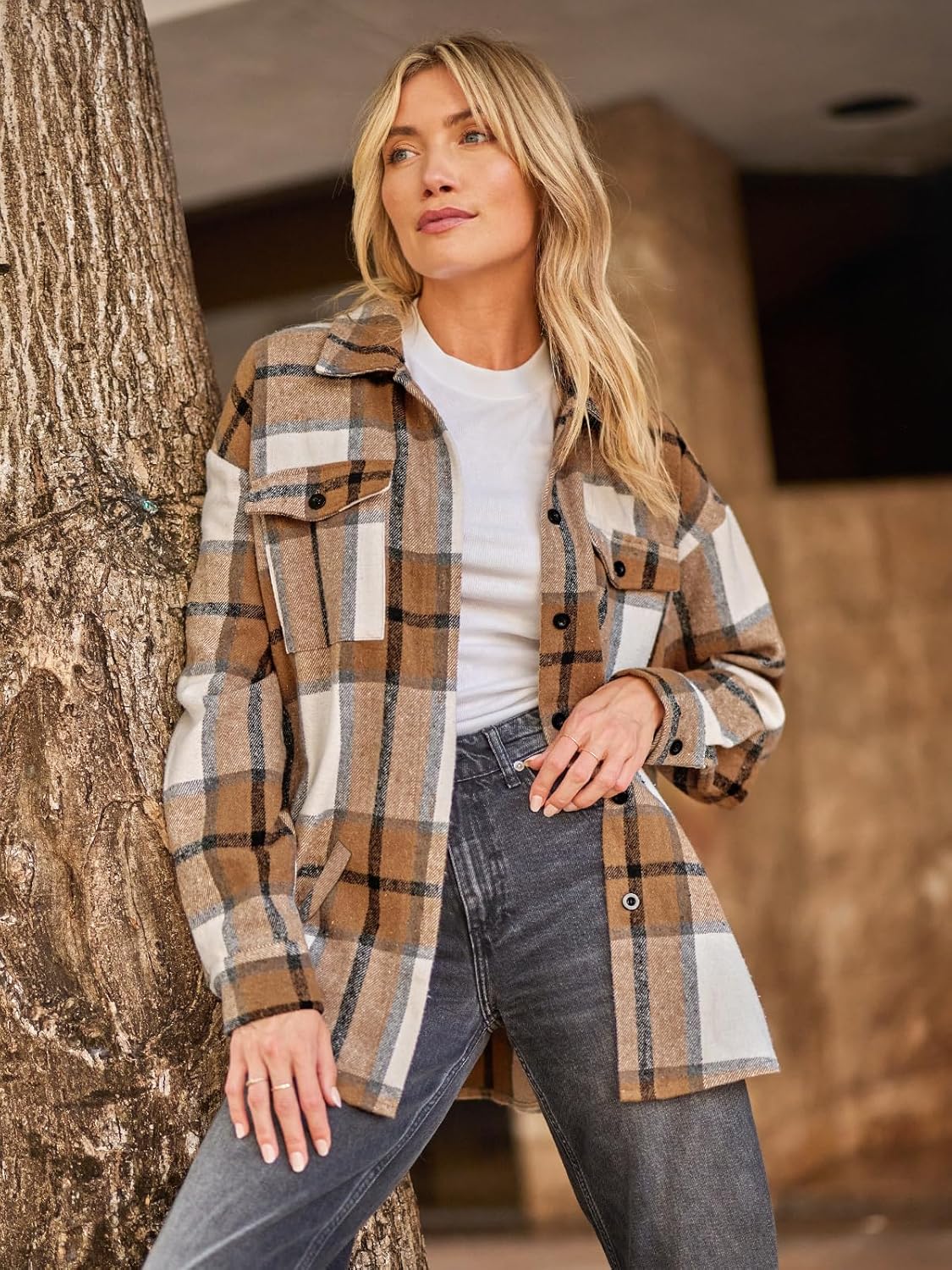 AUTOMET, Flanell, karierte Hemden, Jacken, 2024, langärmlige Hemden, Tops, modische Winterkleidung aus Kord mit Taschen.
