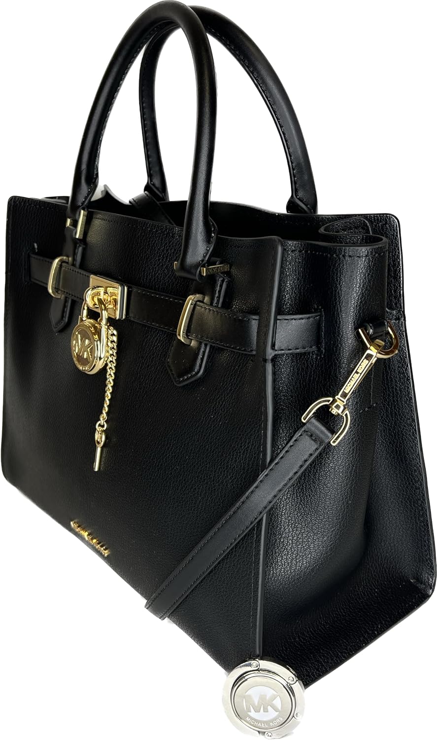 Michael Kors Hamilton MD Satchel bundled with Large Continental Wallet and Purse Hook · v3