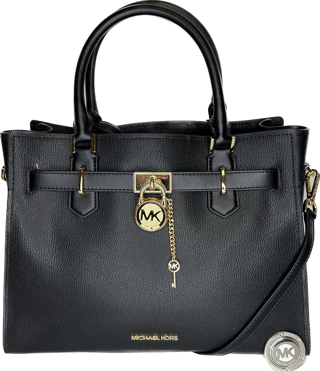 Michael Kors Hamilton MD Satchel bundled with Large Continental Wallet and Purse Hook · v3