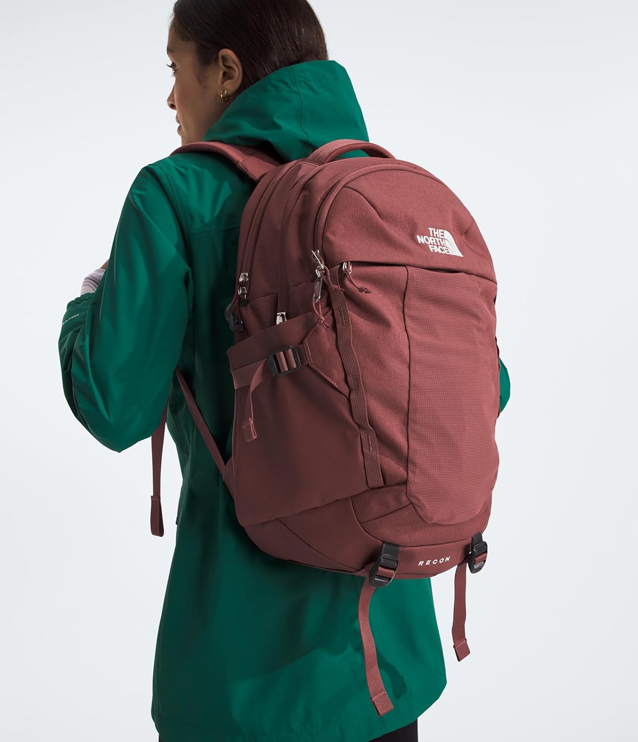THE NORTH FACE Womens Recon Everyday Laptop Backpack, Canyon Dust Dark Heather, One Size · v3