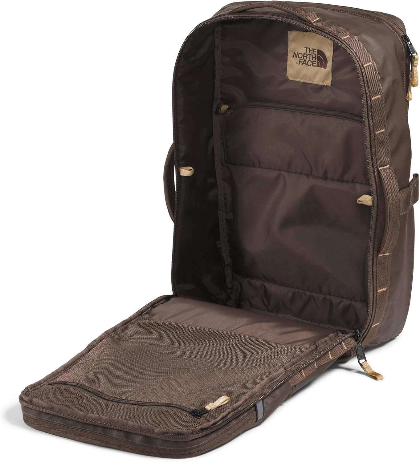 THE NORTH FACE Base Camp Voyager 여행용 팩, 스모키 브라운/카키 스톤, 원 사이즈