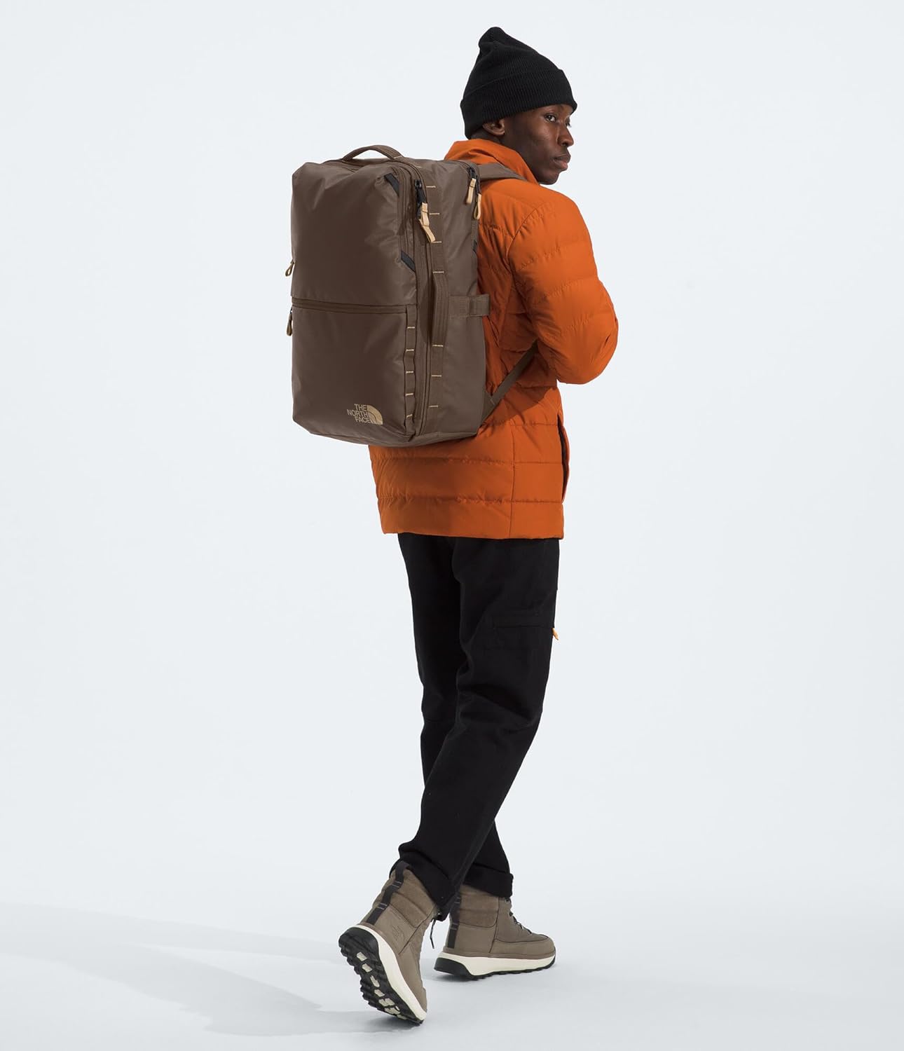 THE NORTH FACE Base Camp Voyager 여행용 팩, 스모키 브라운/카키 스톤, 원 사이즈