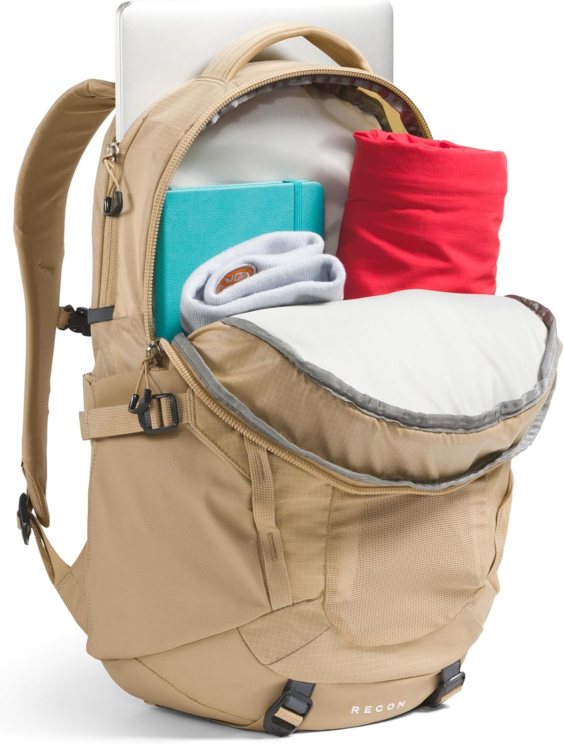 กระเป๋าเป้สะพายหลังใส่โน้ตบุ๊ก THE NORTH FACE รุ่น Recon Everyday สำหรับผู้หญิง สี Khaki Stone ขนาดเดียว