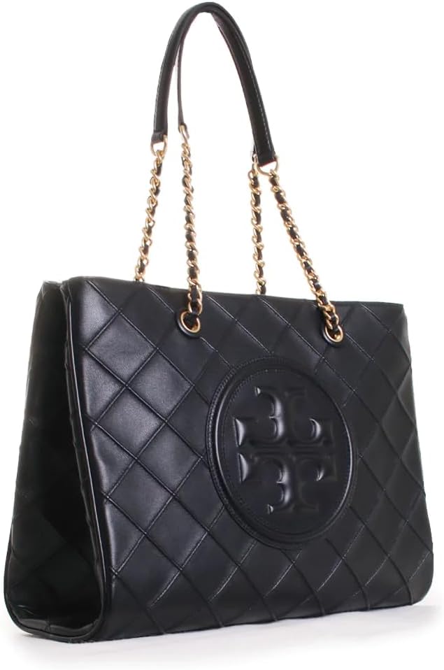 Tory Burch Fleming Soft Chain Tote, Black · v3