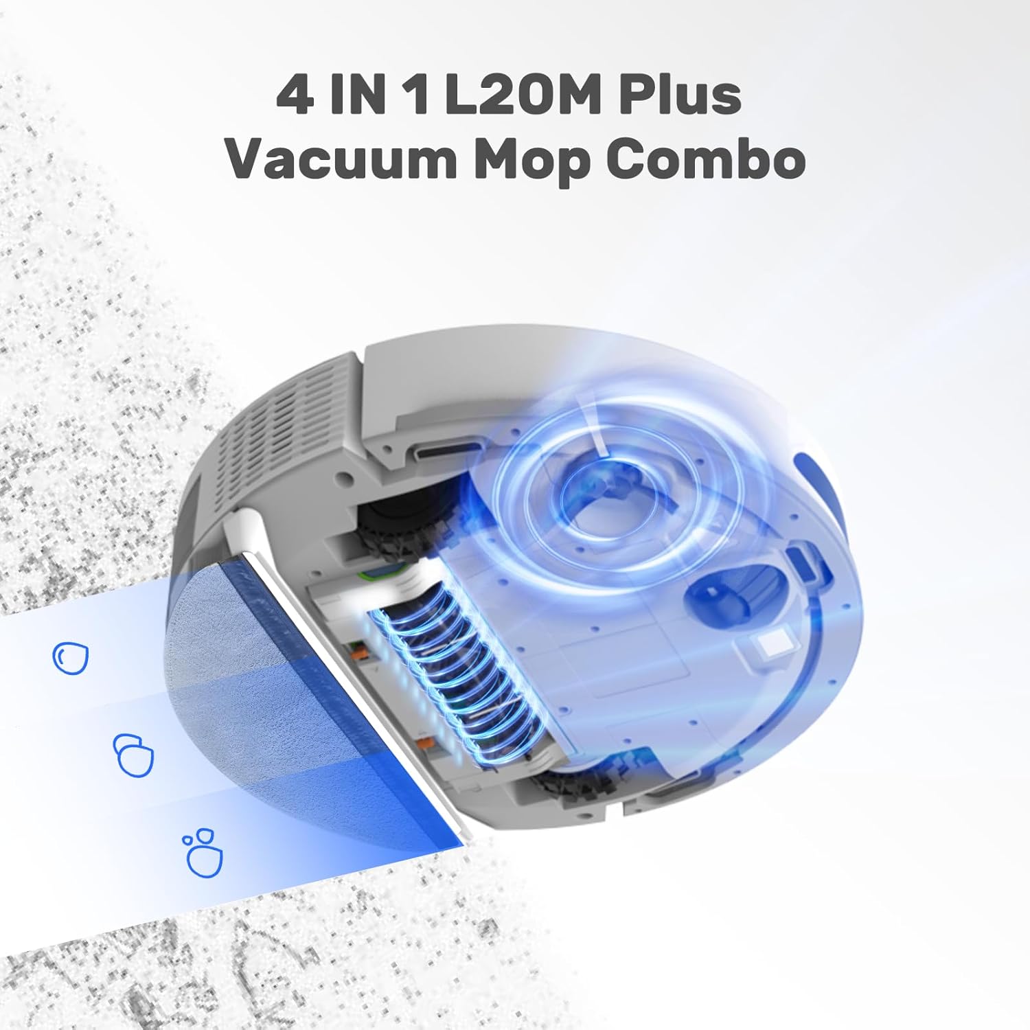 Verefa Self Emptying Robot Vacuum and Mop Combo, 5000Pa Suction, 70-Day Capacity, 260min Runtime, Lidar Navigation, Wi-Fi/App/Alexa Control, Robotic Vacuum Cleaner for Hard Floors, Carpets, Pet Hair · v2